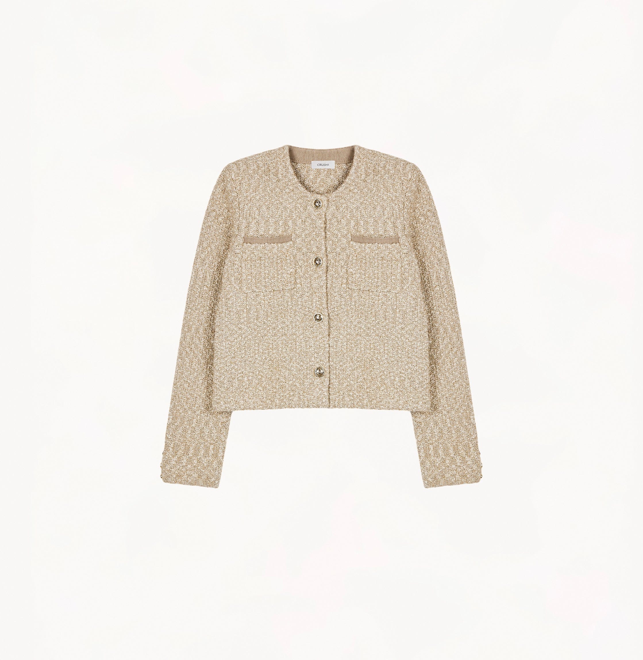 BOUCLÉ JACKET WITH POCKETS made by CRUSH Collection