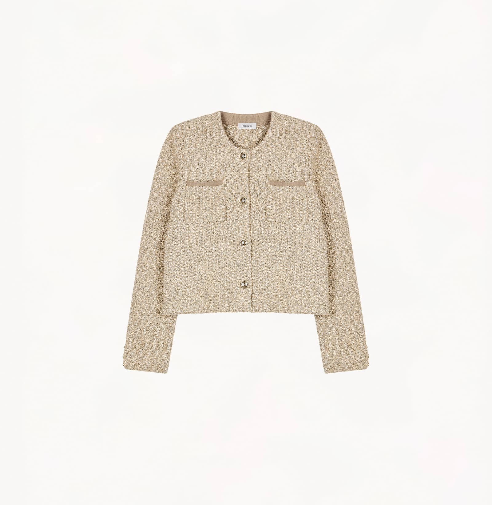 BOUCLÉ JACKET WITH POCKETS made by CRUSH Collection