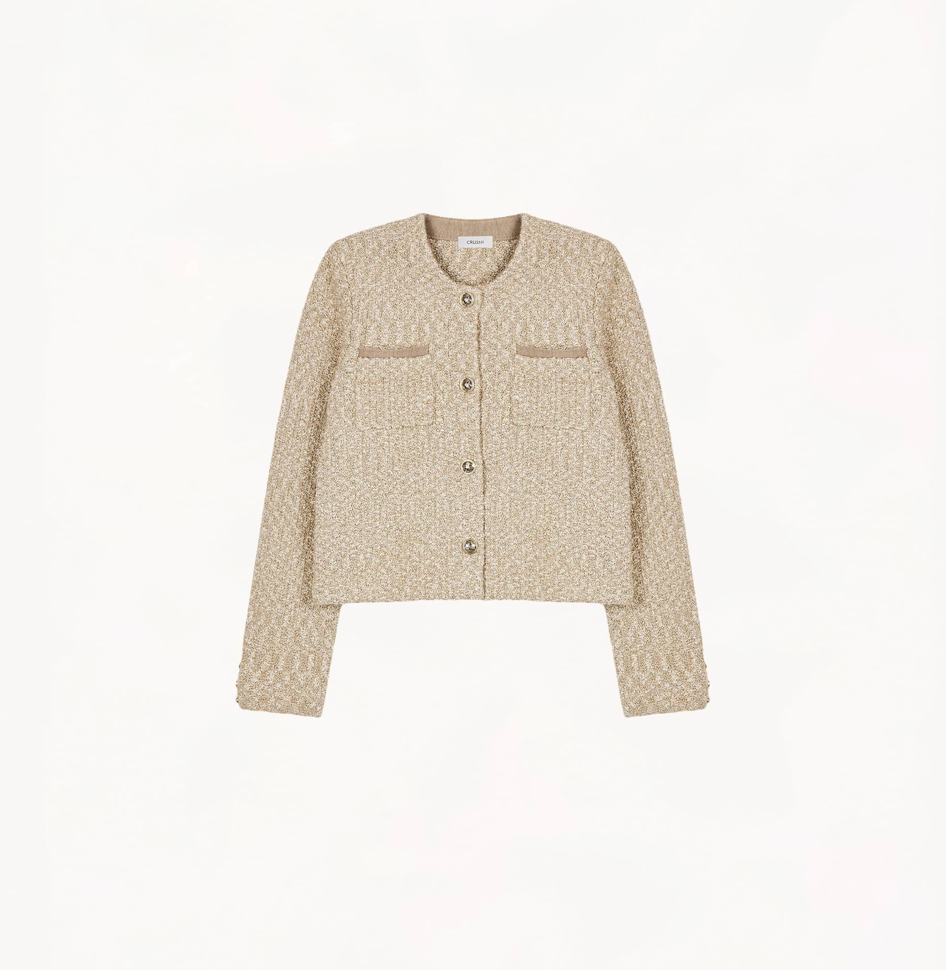 BOUCLÉ JACKET WITH POCKETS made by CRUSH Collection