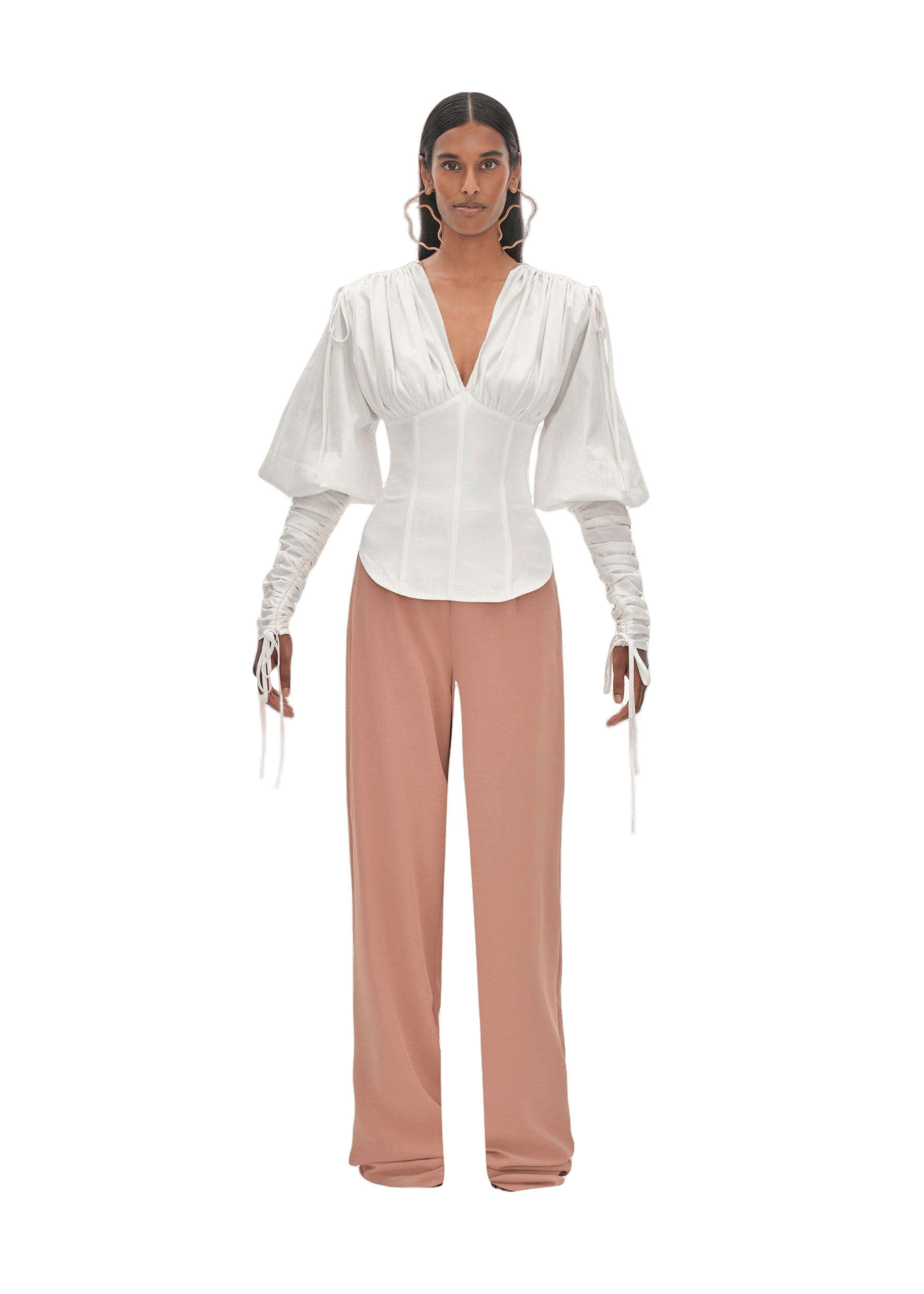 TULA WHITE CORSET TOP made by Andrea Iyamah