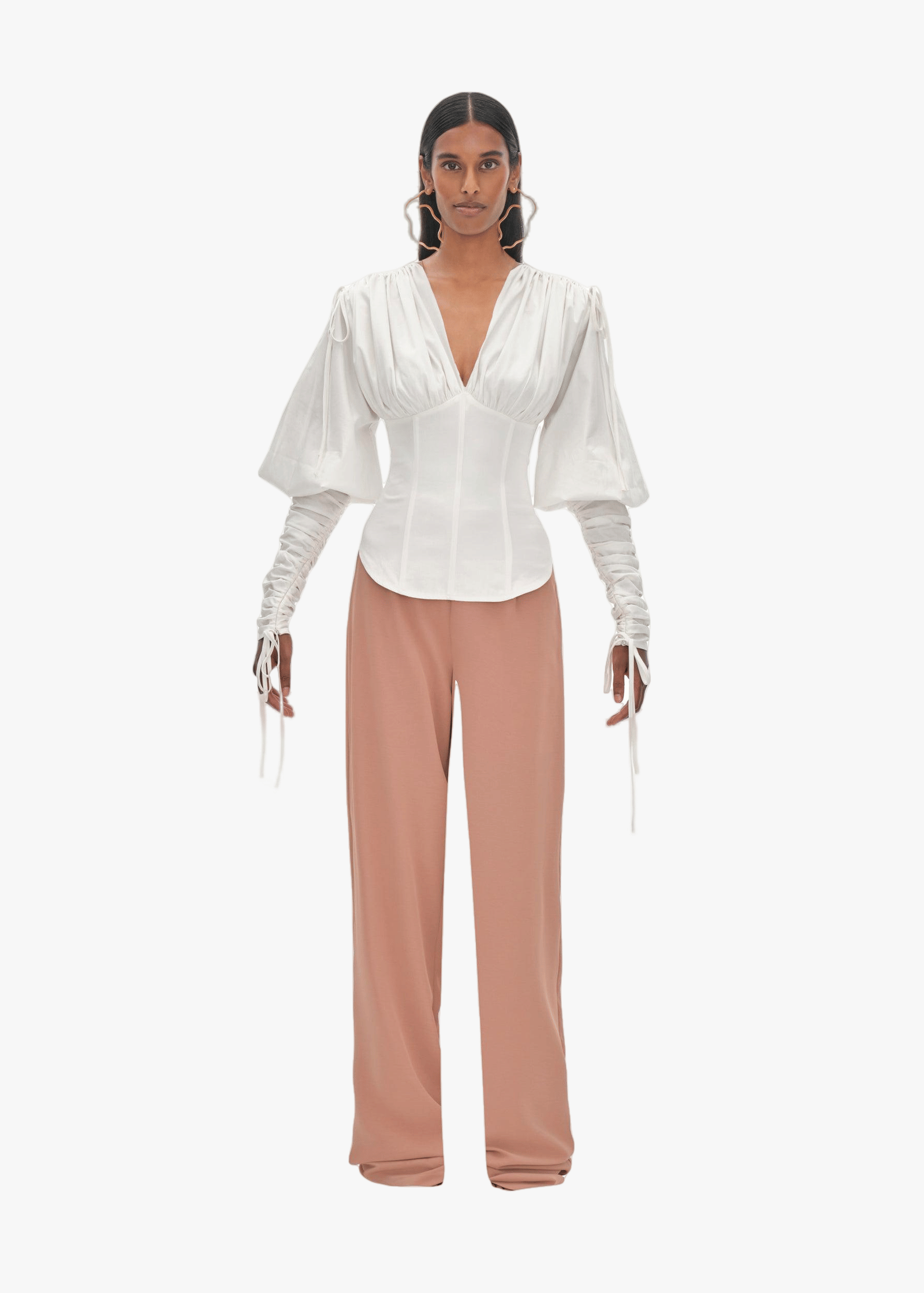 TULA WHITE CORSET TOP made by Andrea Iyamah