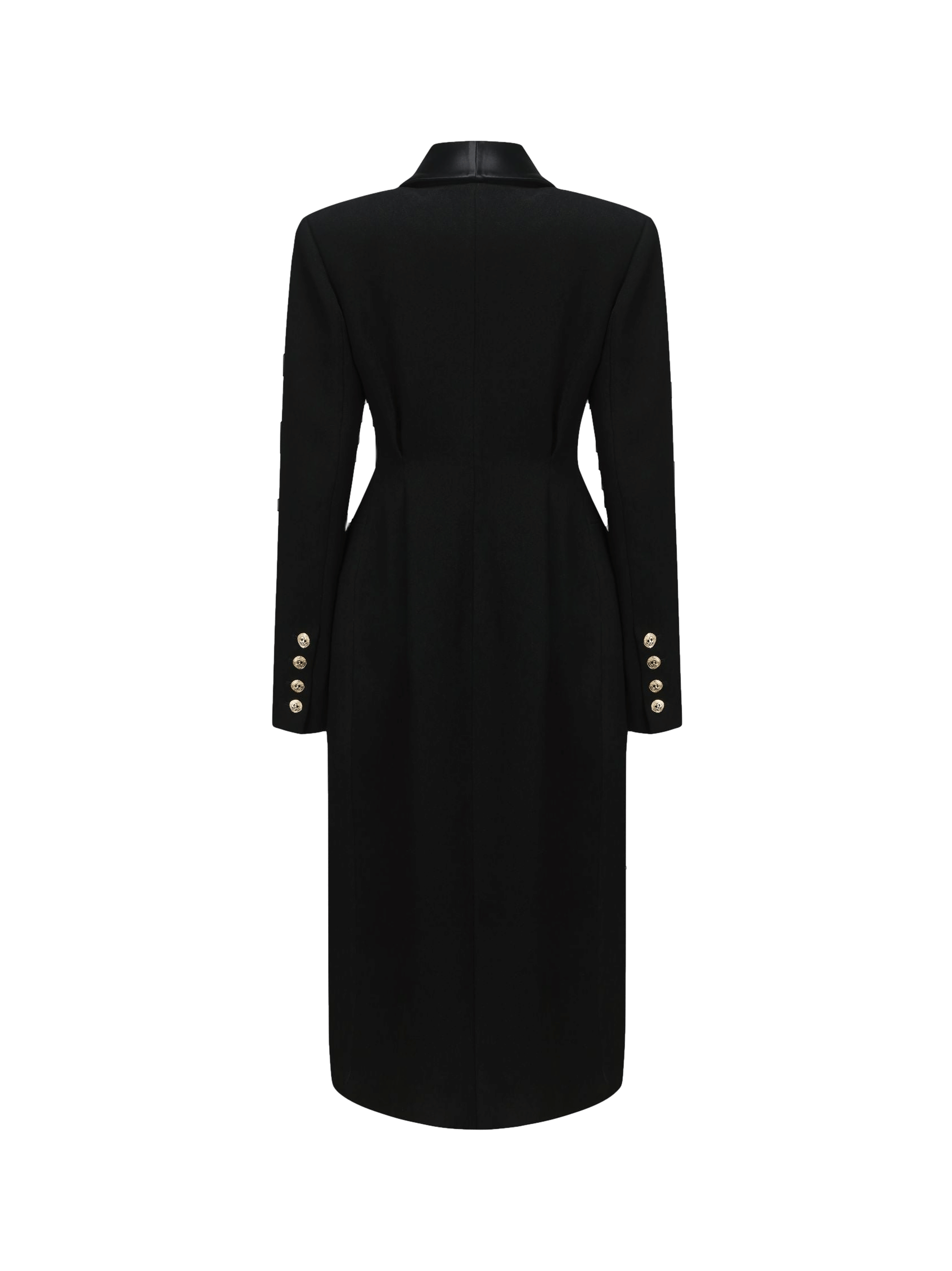 Evie Long Suit Jacket (Black) in Black made by Nana Jacqueline