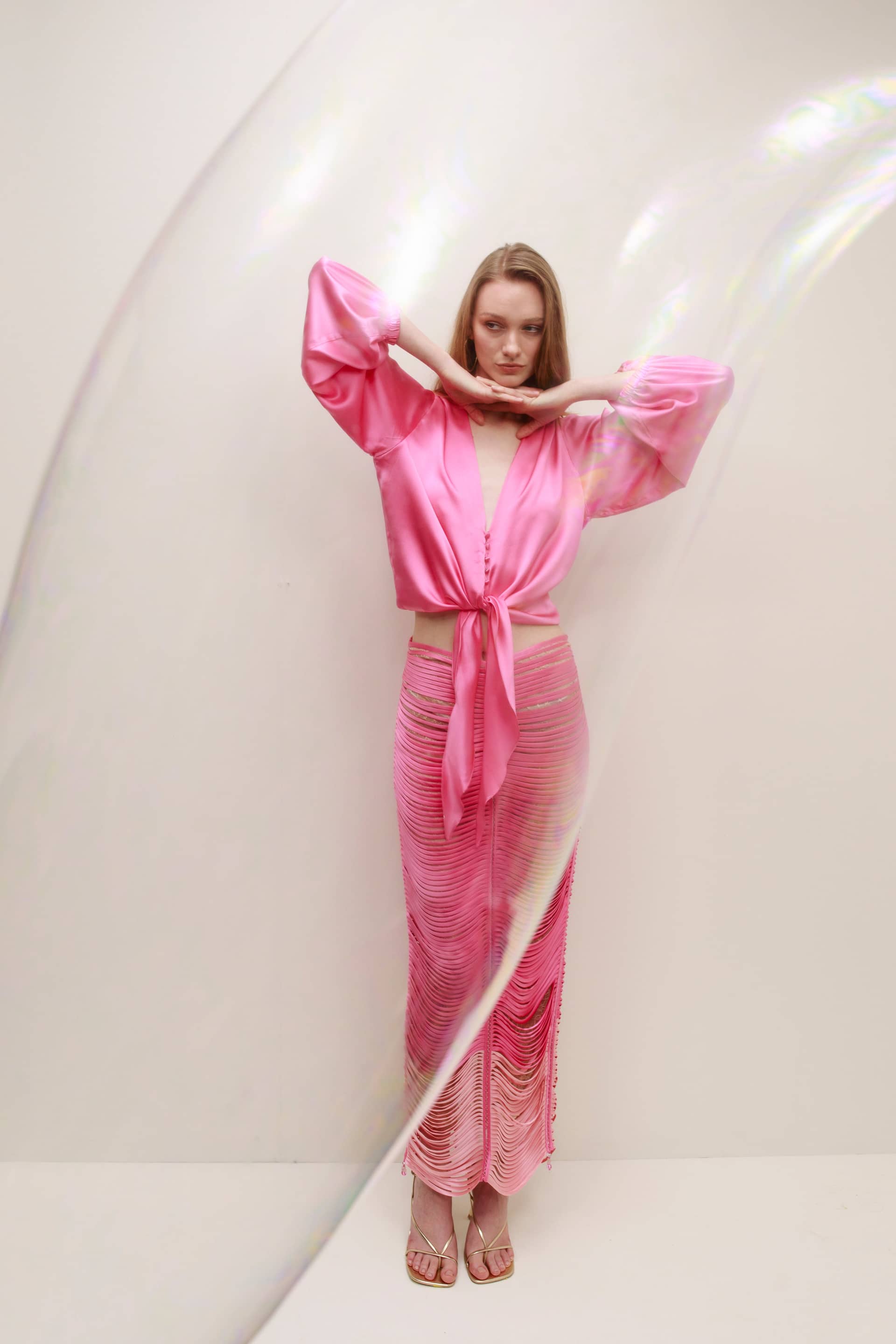 Crystal Silk Blouse made by Francesca Miranda