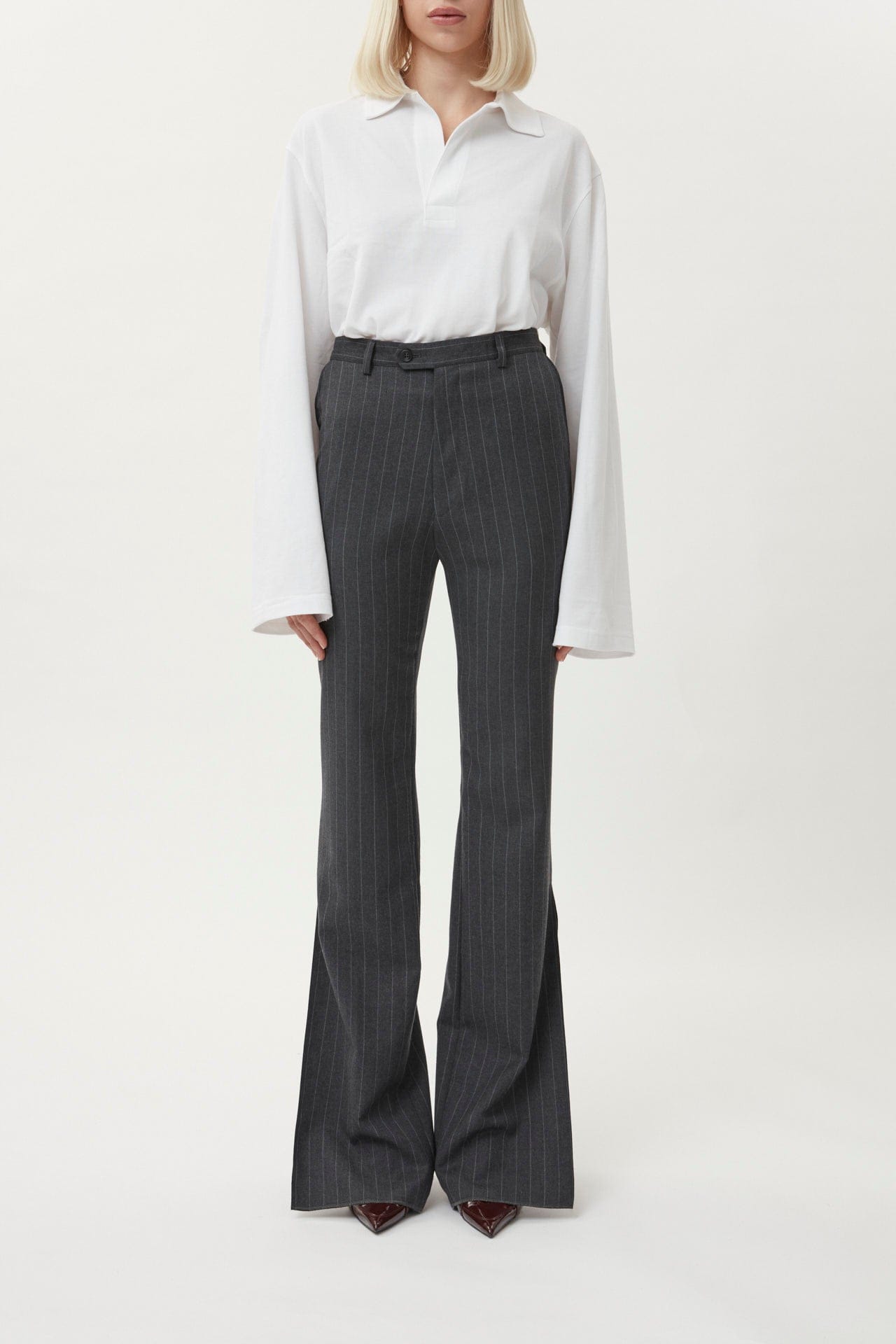 Trouser High Waist Slim Leg made by Gemme Collective