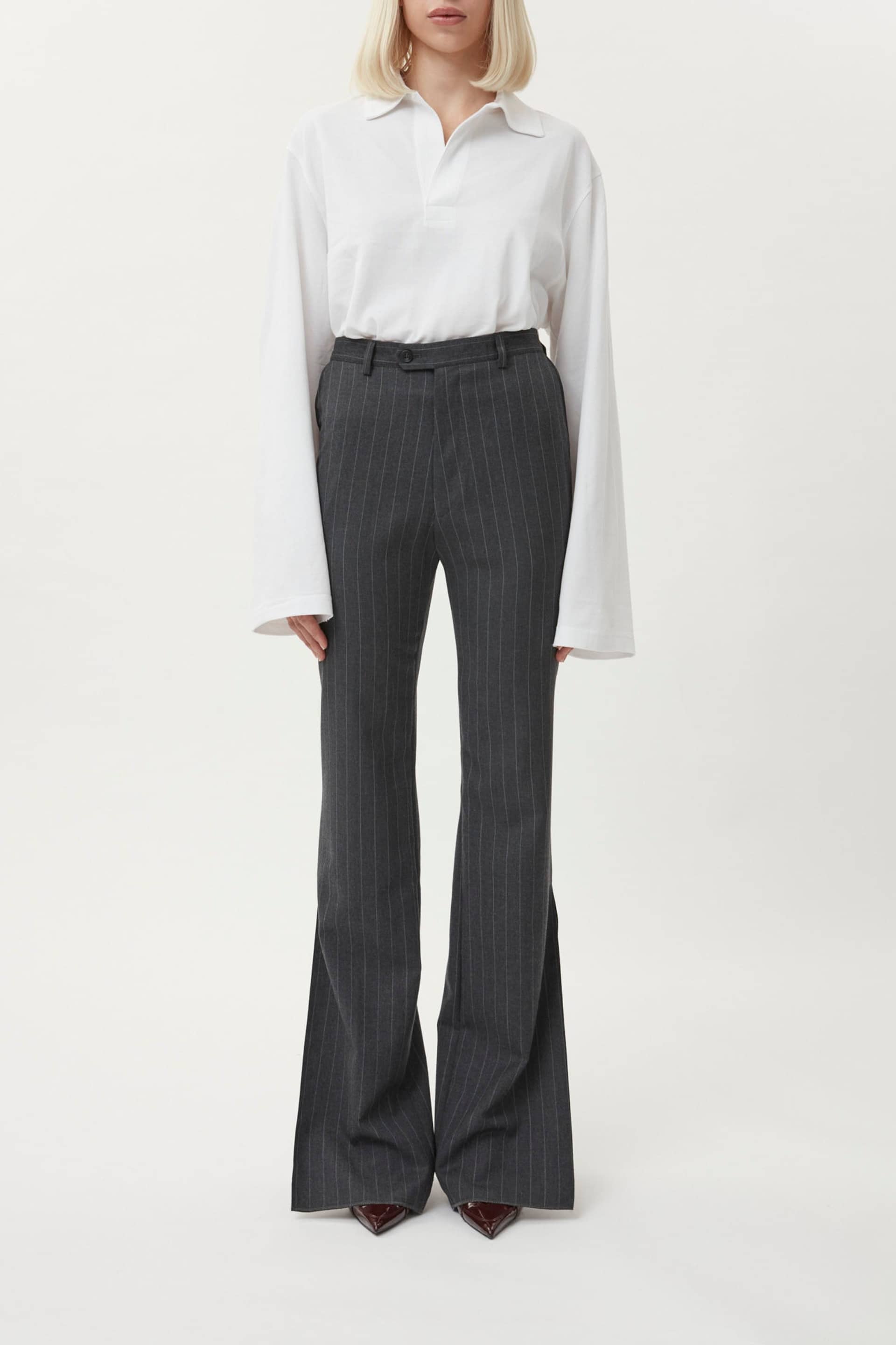 Trouser High Waist Slim Leg made by Gemme Collective