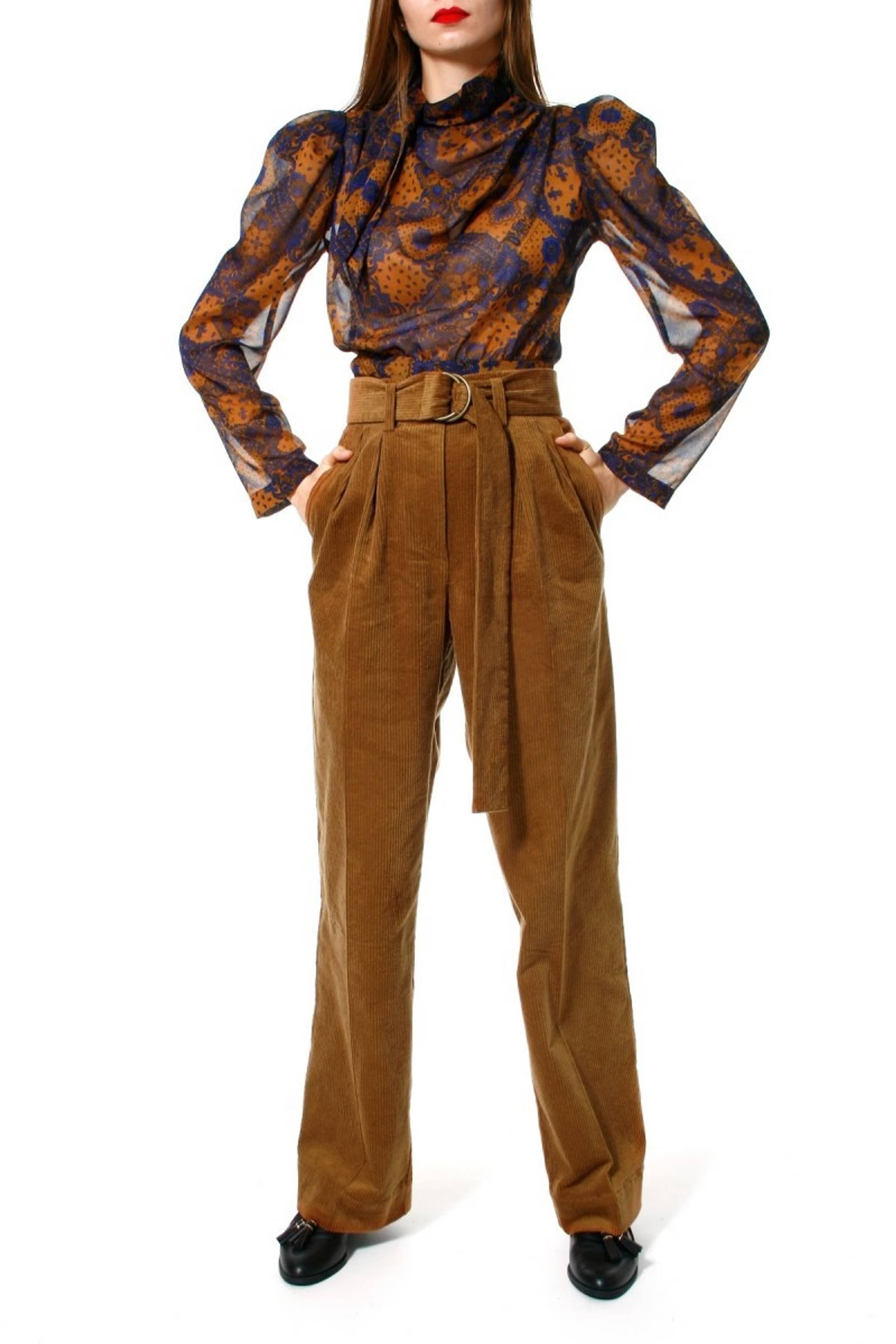 Pants Janice Toffee made by HALEWSKI