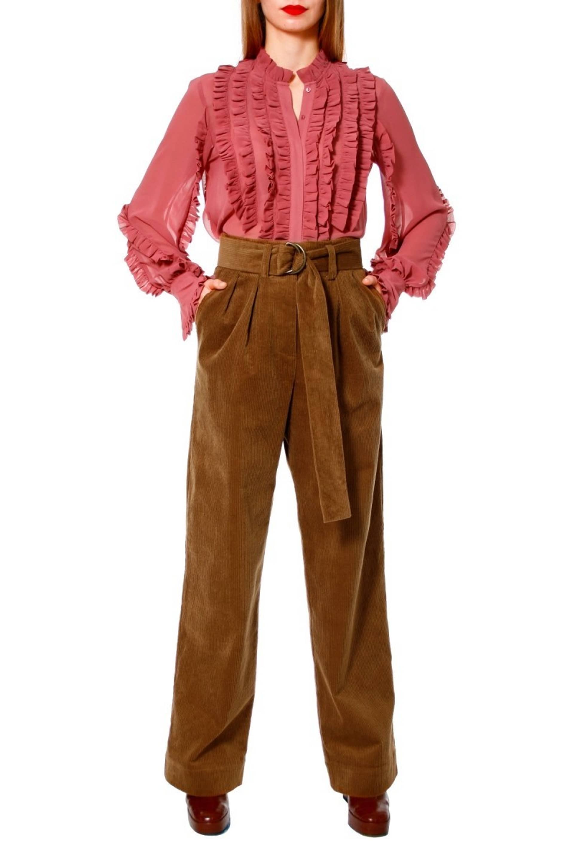 Pants Janice Toffee made by HALEWSKI