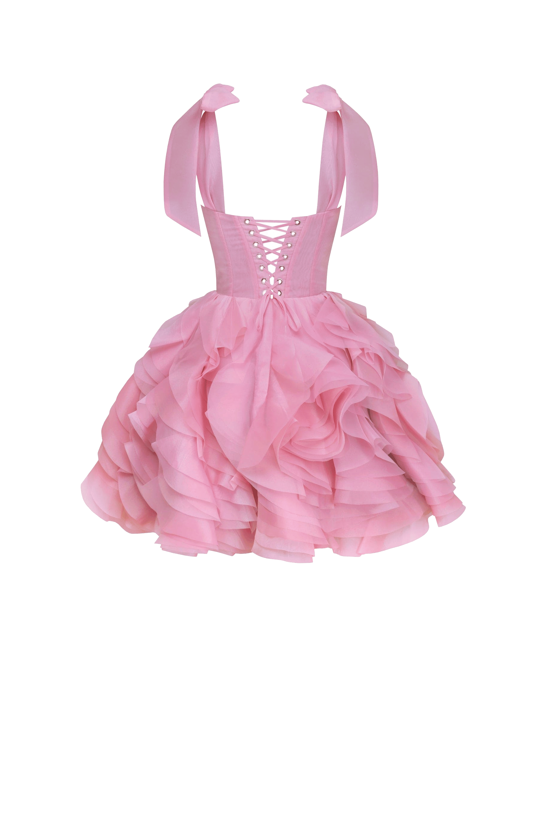 Danceable mini with ruched flower appliques, Garden of Eden made by Milla