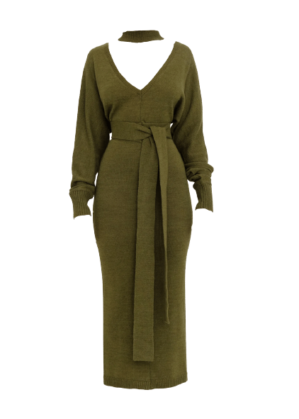 MARI JADE KNIT DRESS made by Andrea Iyamah