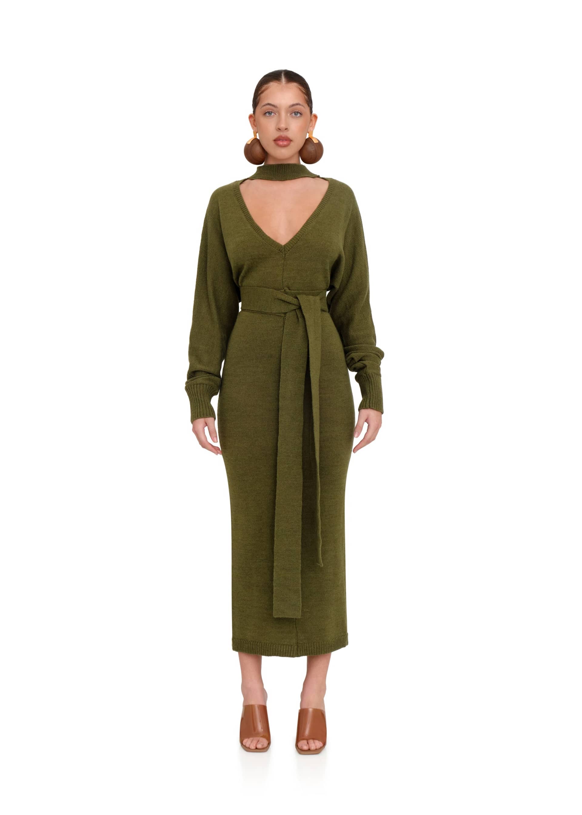 MARI JADE KNIT DRESS made by Andrea Iyamah