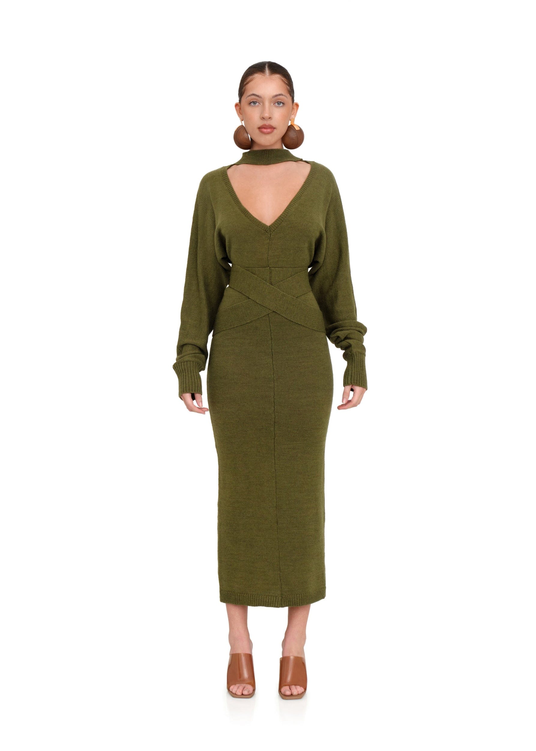 MARI JADE KNIT DRESS made by Andrea Iyamah