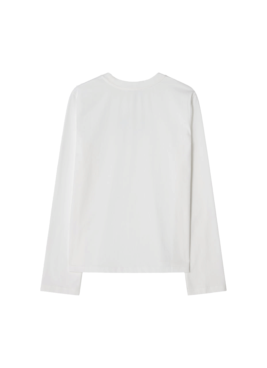 Heart Long Sleeve T-shirt White made by CLOEYS