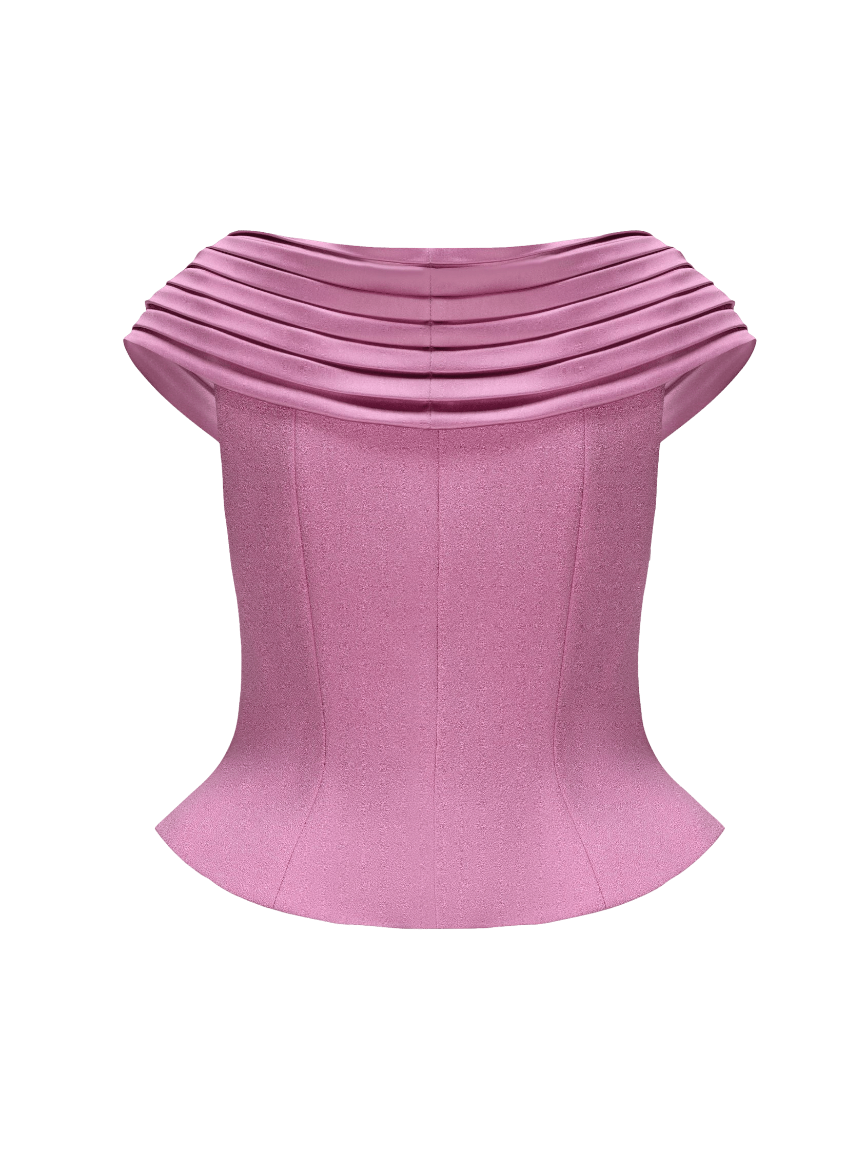 Belle Satin Top (Pink) (Final Sale) in Pink made by Nana Jacqueline