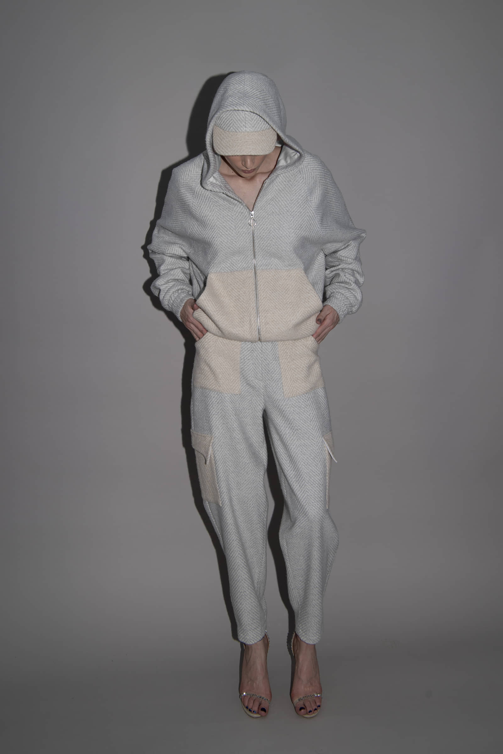 alpaca wool cap in Grey made by Vestiaire d'un Oiseau Libre