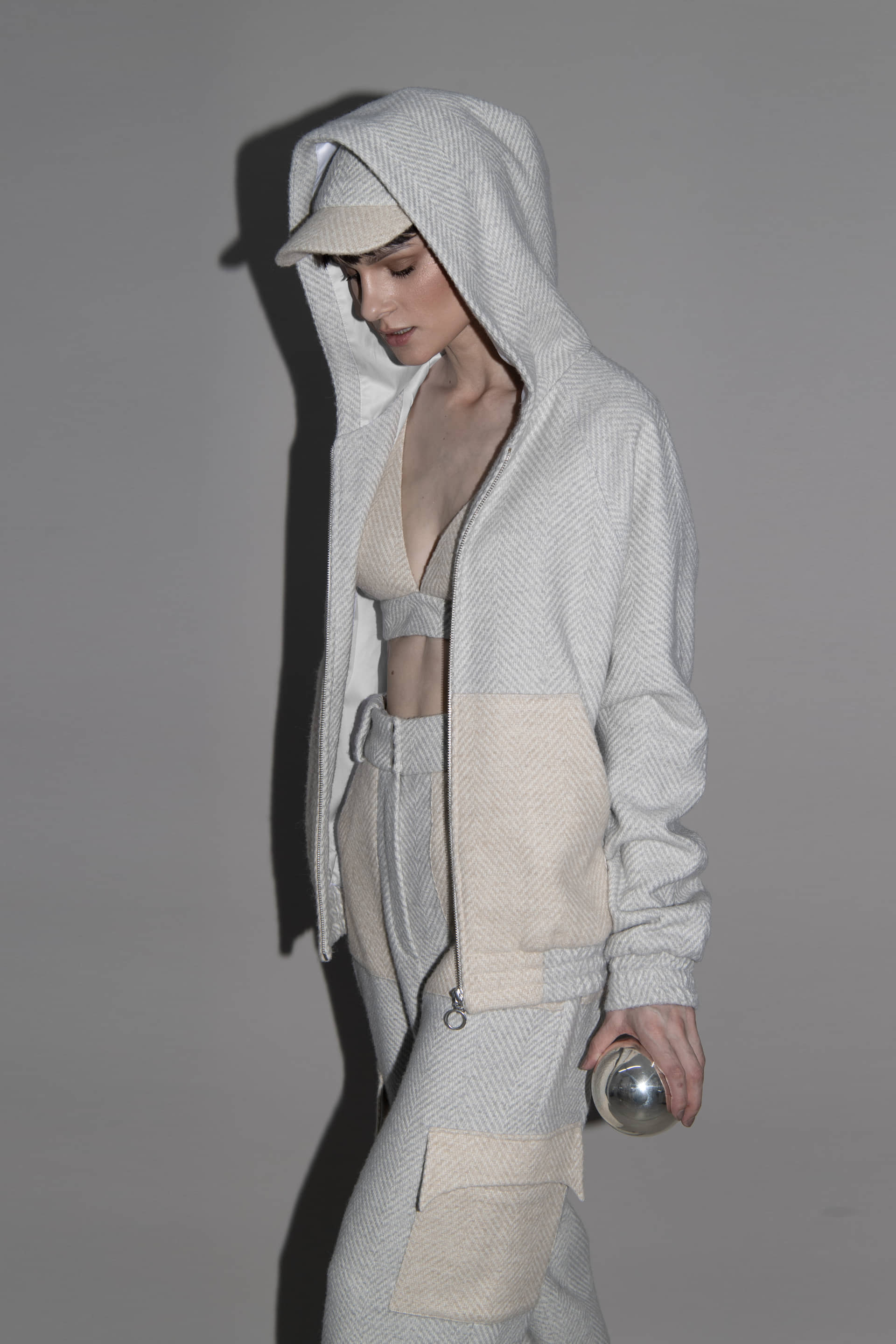 alpaca wool cap in Grey made by Vestiaire d'un Oiseau Libre