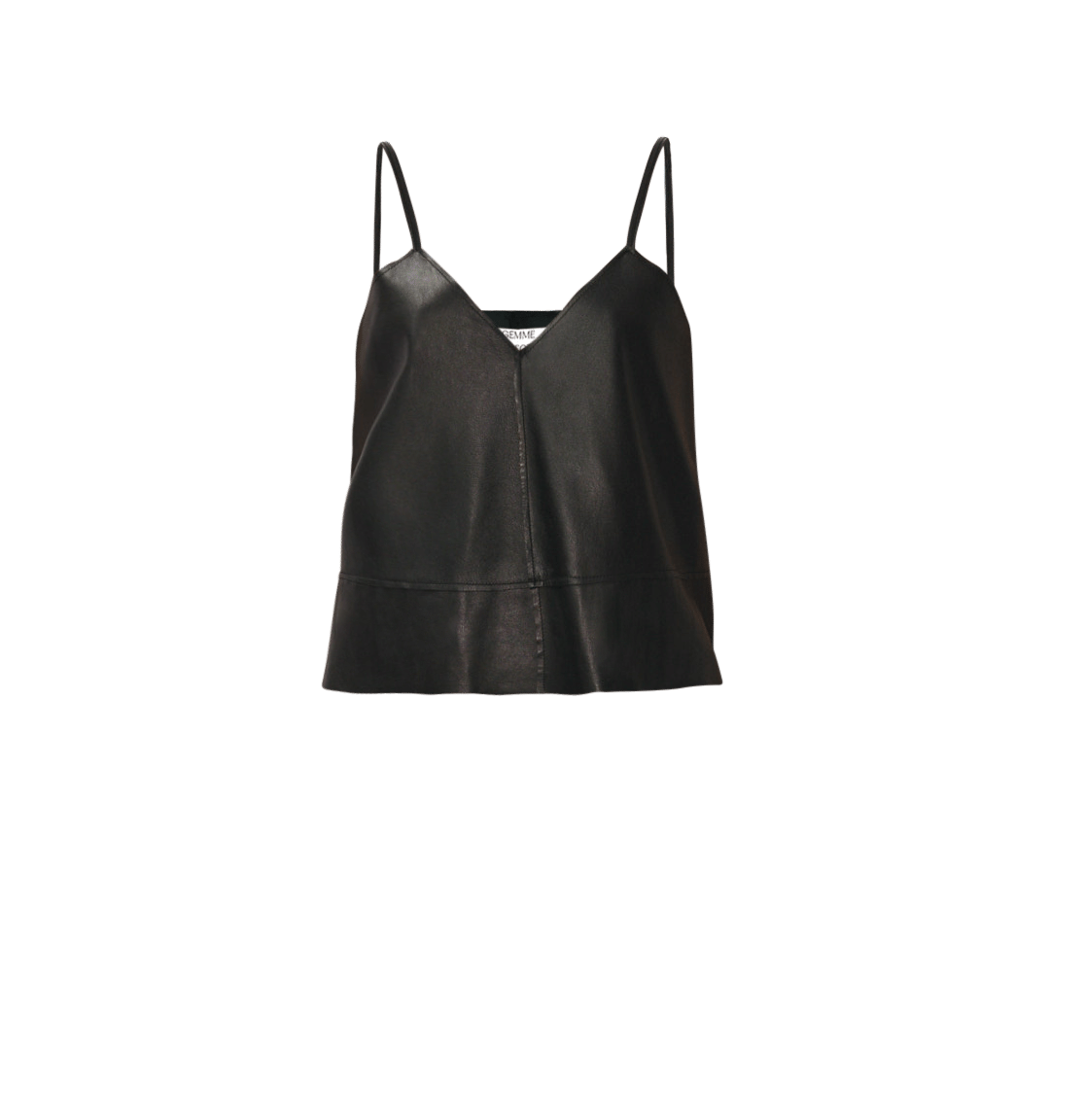 Leather Top - Black made by Gemme Collective
