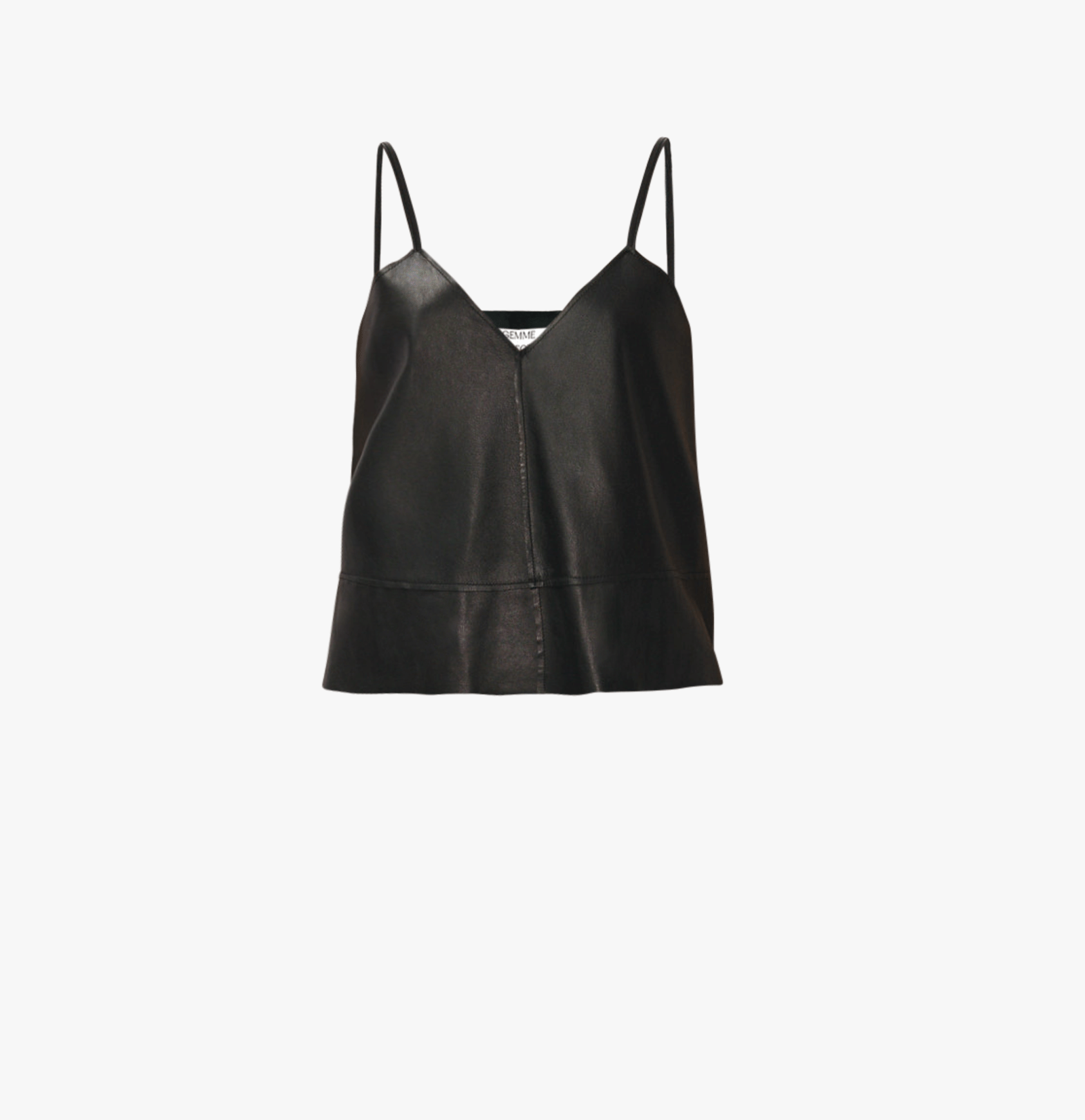 Leather Top - Black made by Gemme Collective