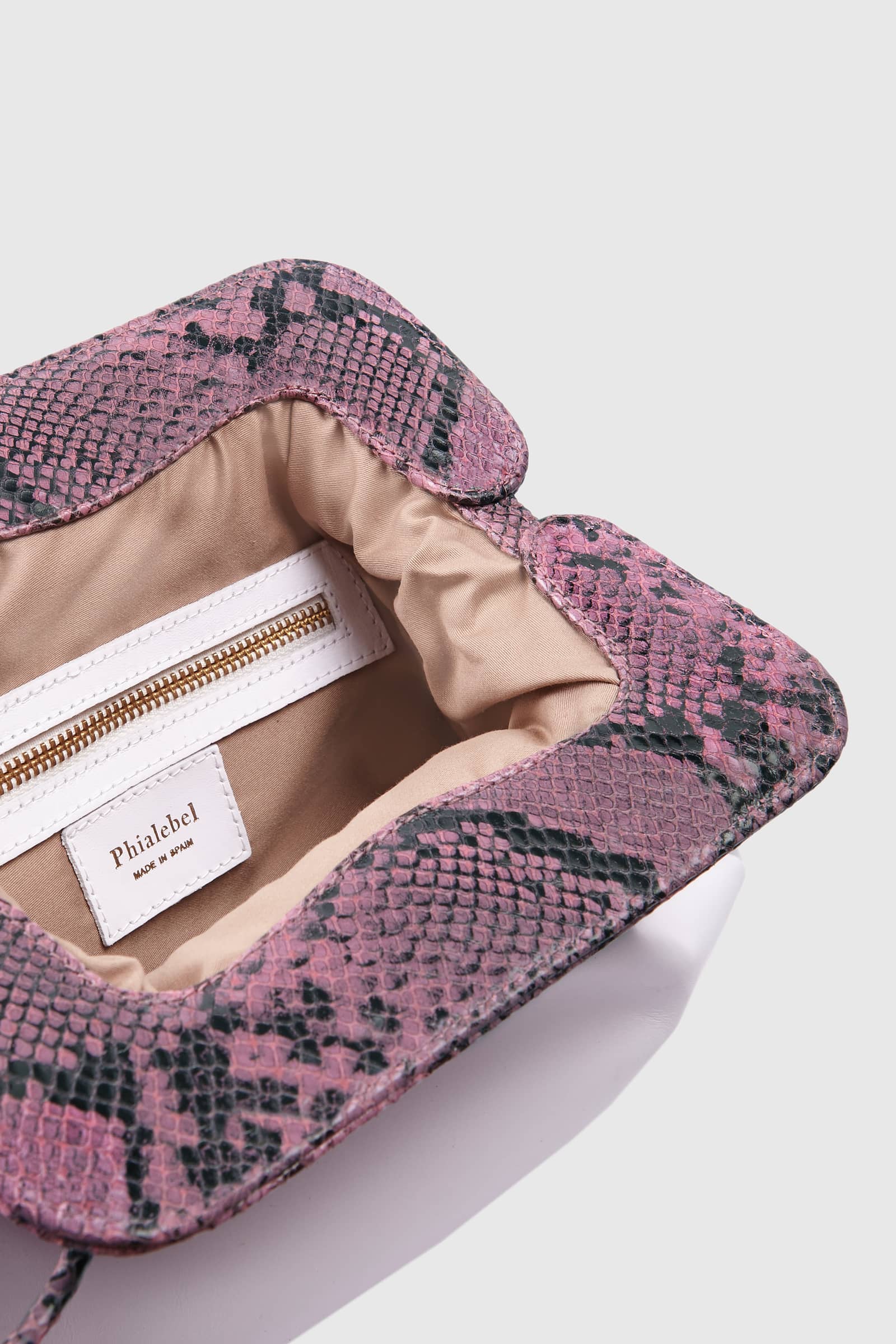 Constance white & mauve python made by Phialebel