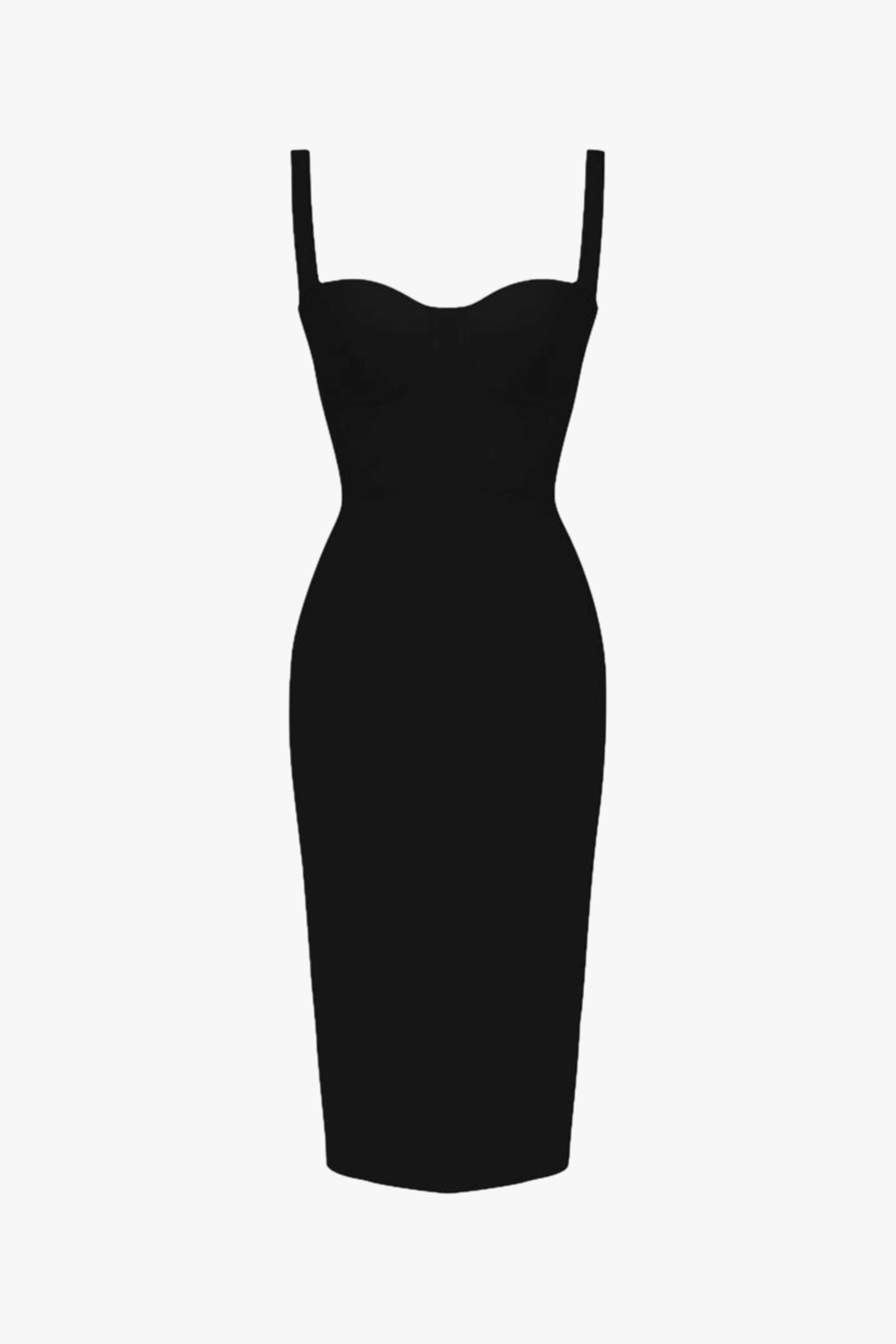 Tessa Crep Dress - Black in Black made by Gigii's