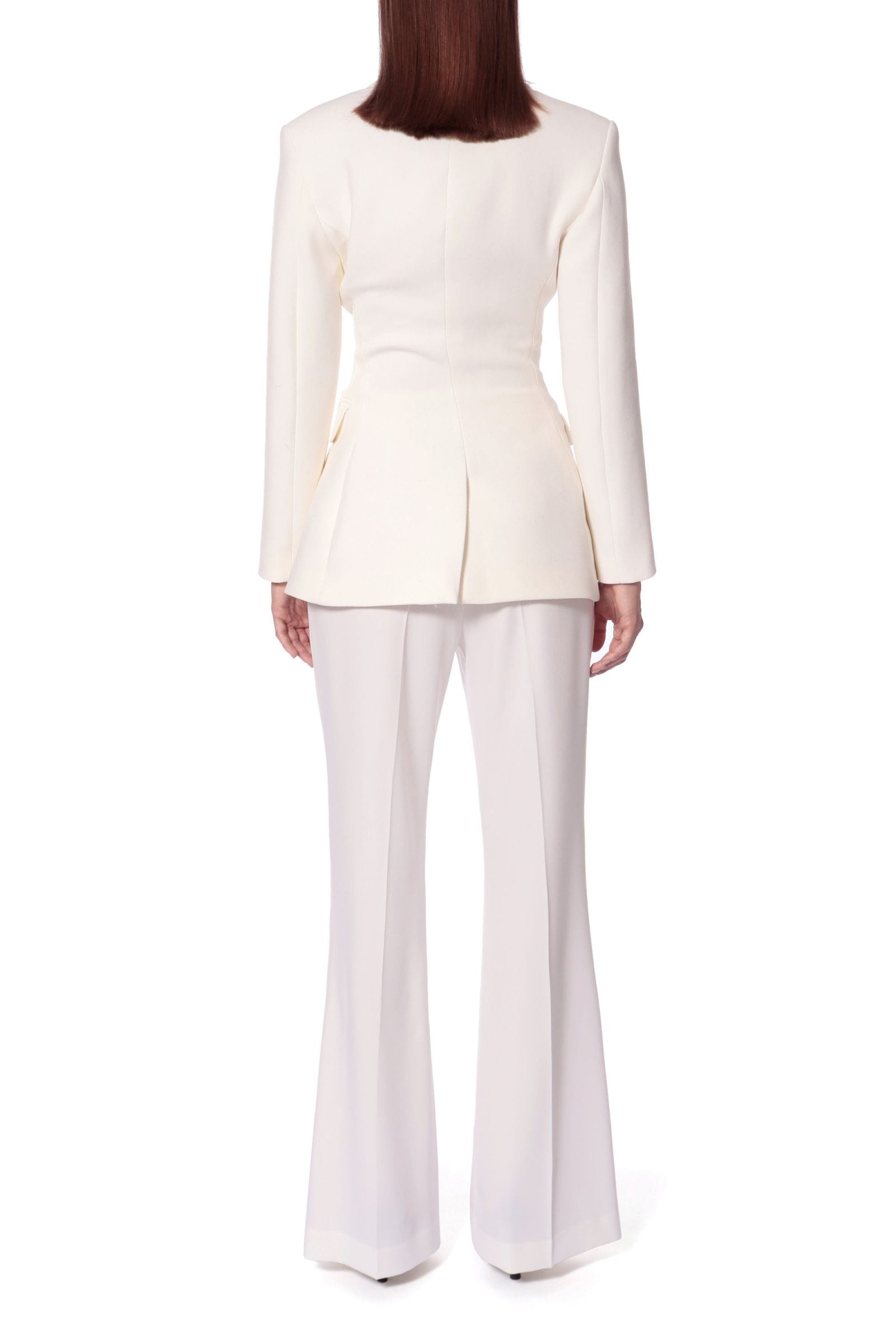 Blazer Isabella Off White in White made by HALEWSKI