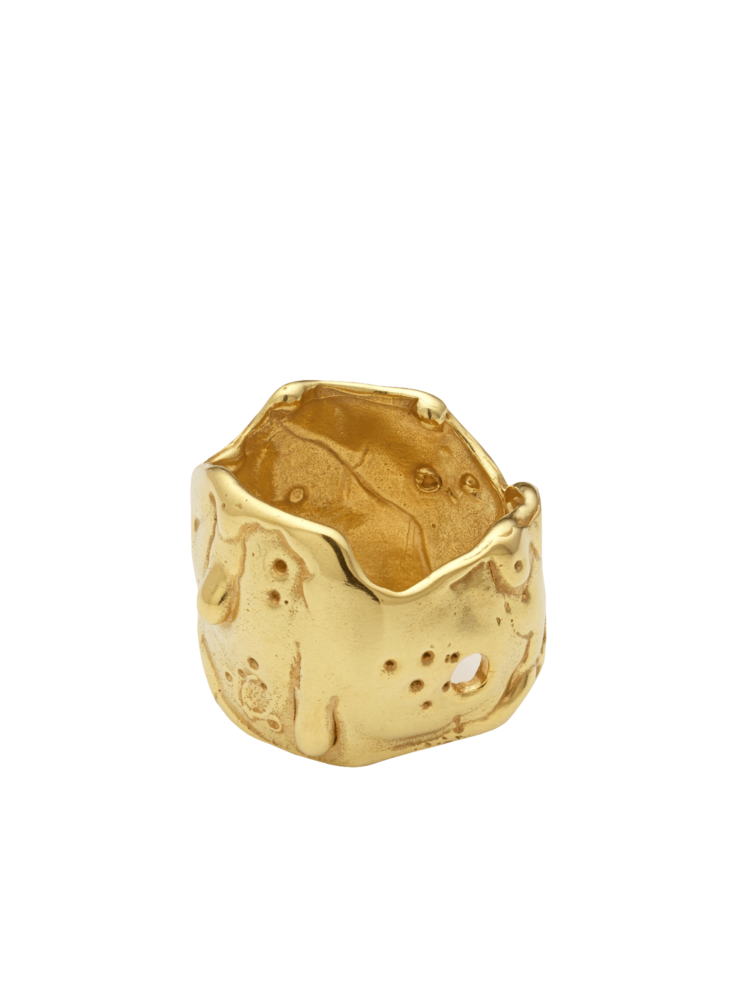 Talisman Moon Ring Gold in Gold made by Eva Remenyi