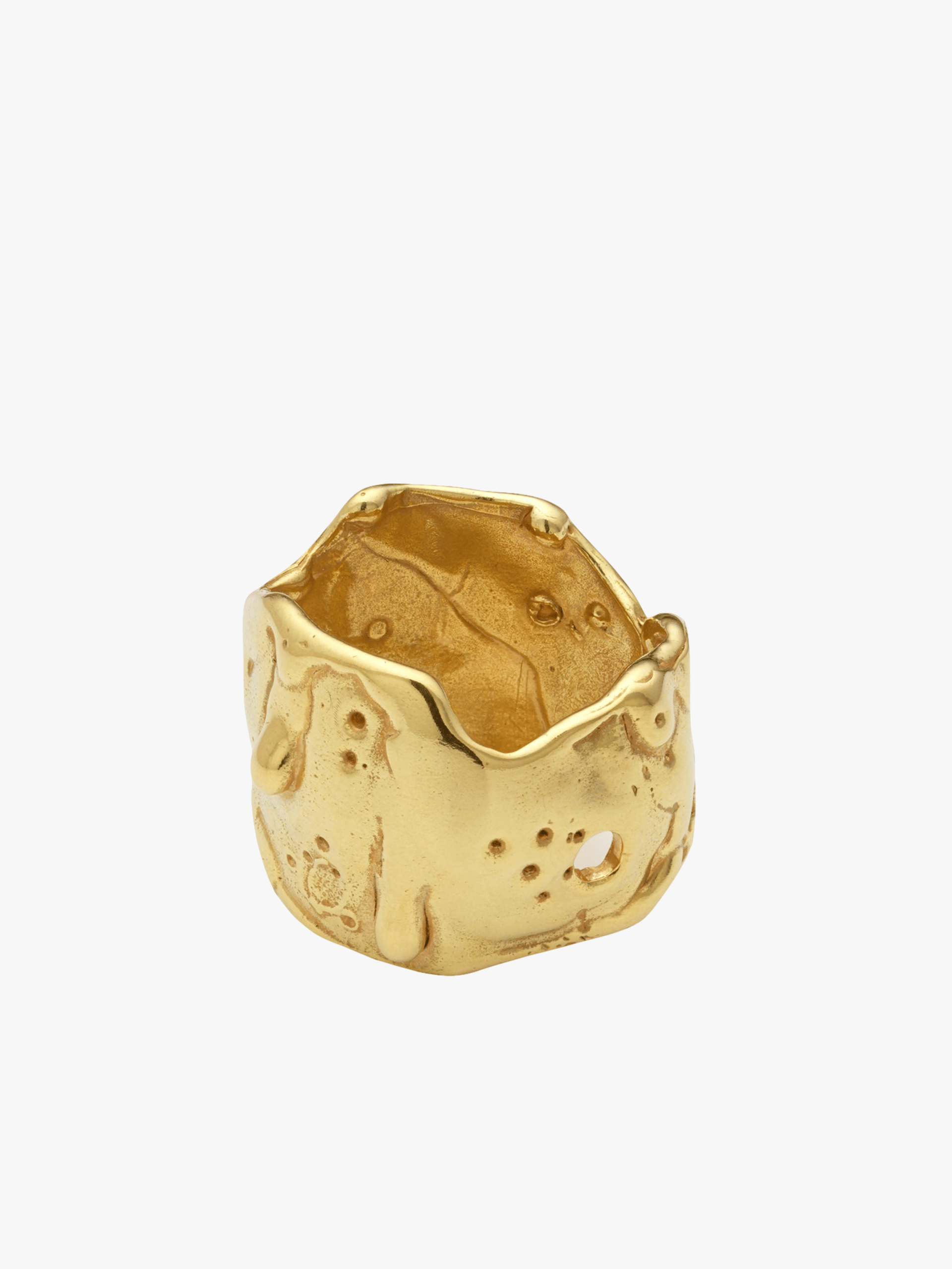 Talisman Moon Ring Gold in Gold made by Eva Remenyi