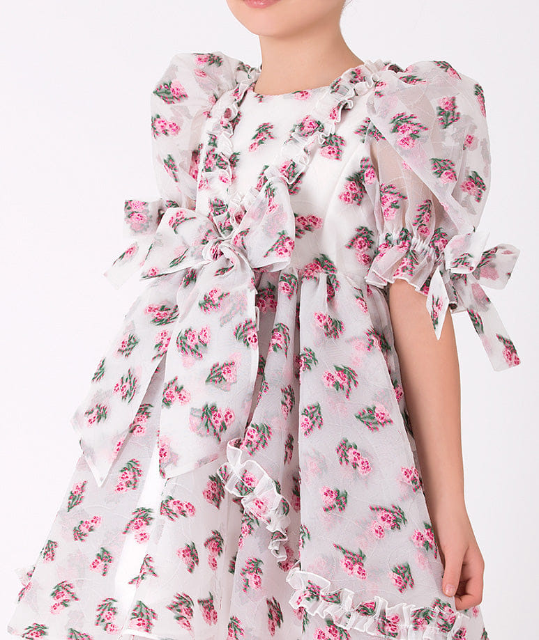 Jacquard Flowers Dress made by Mama Luma