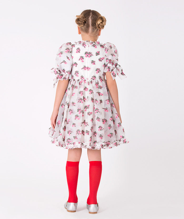 Jacquard Flowers Dress made by Mama Luma