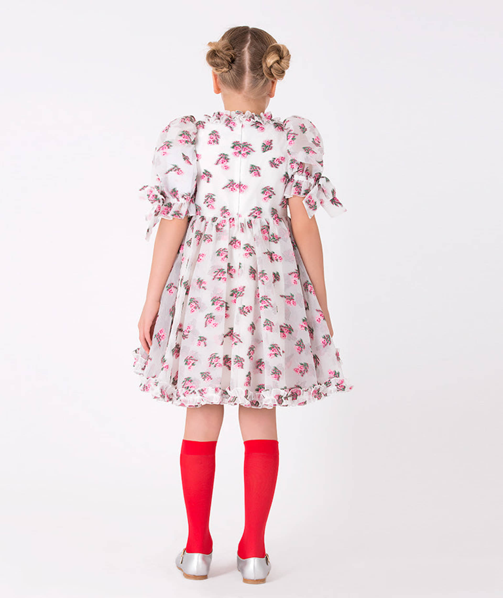 Jacquard Flowers Dress made by Mama Luma