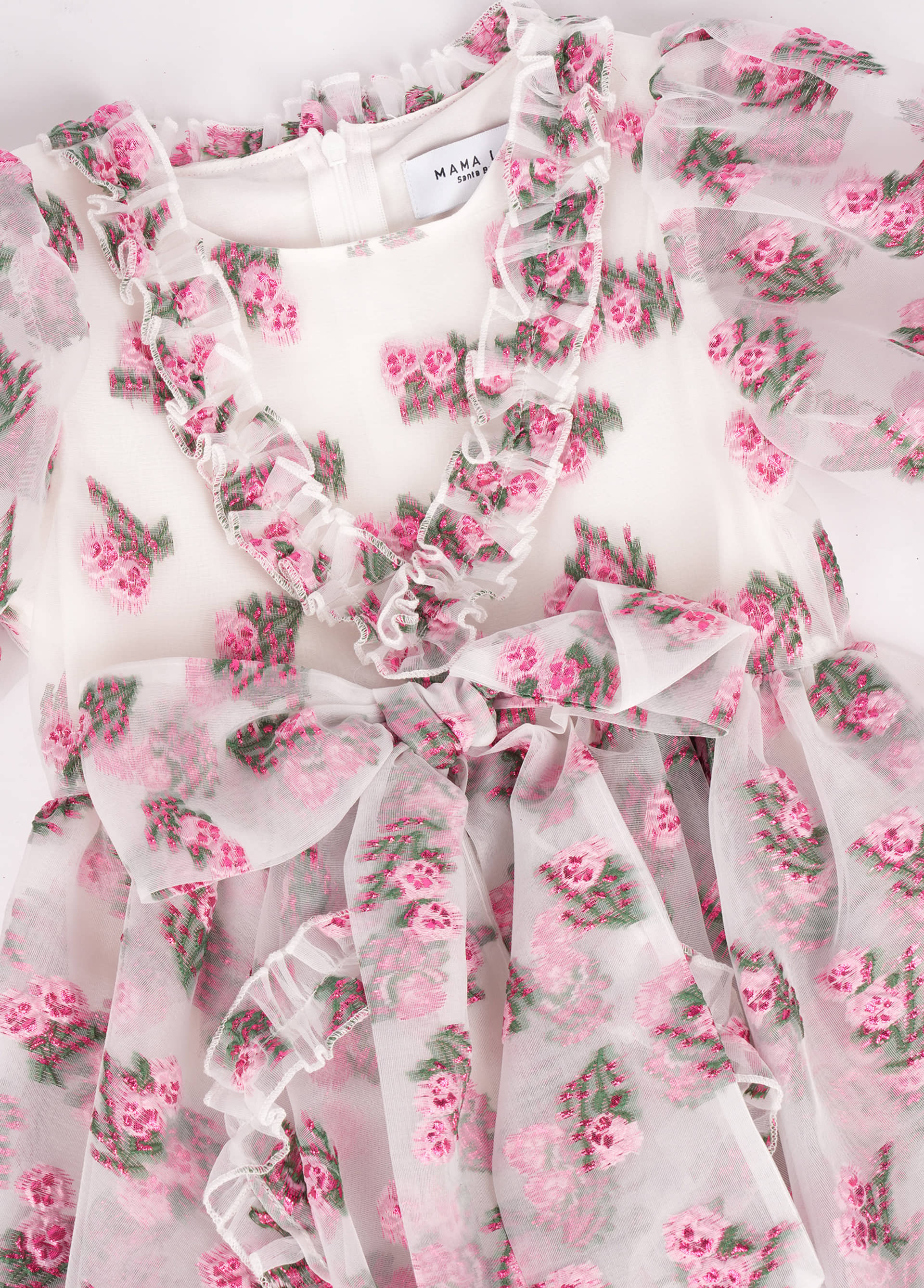 Jacquard Flowers Dress made by Mama Luma