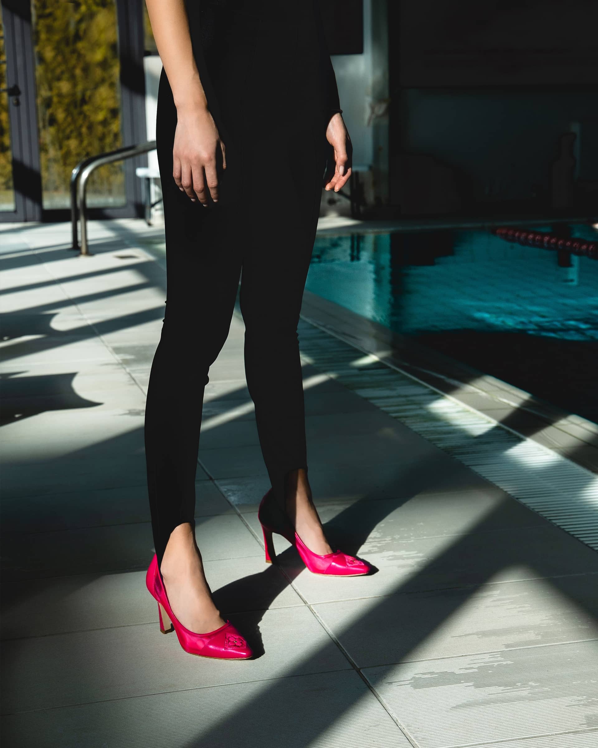 Fiorellini Pump Mesh 85 Deep Pink in Pink made by ATANA