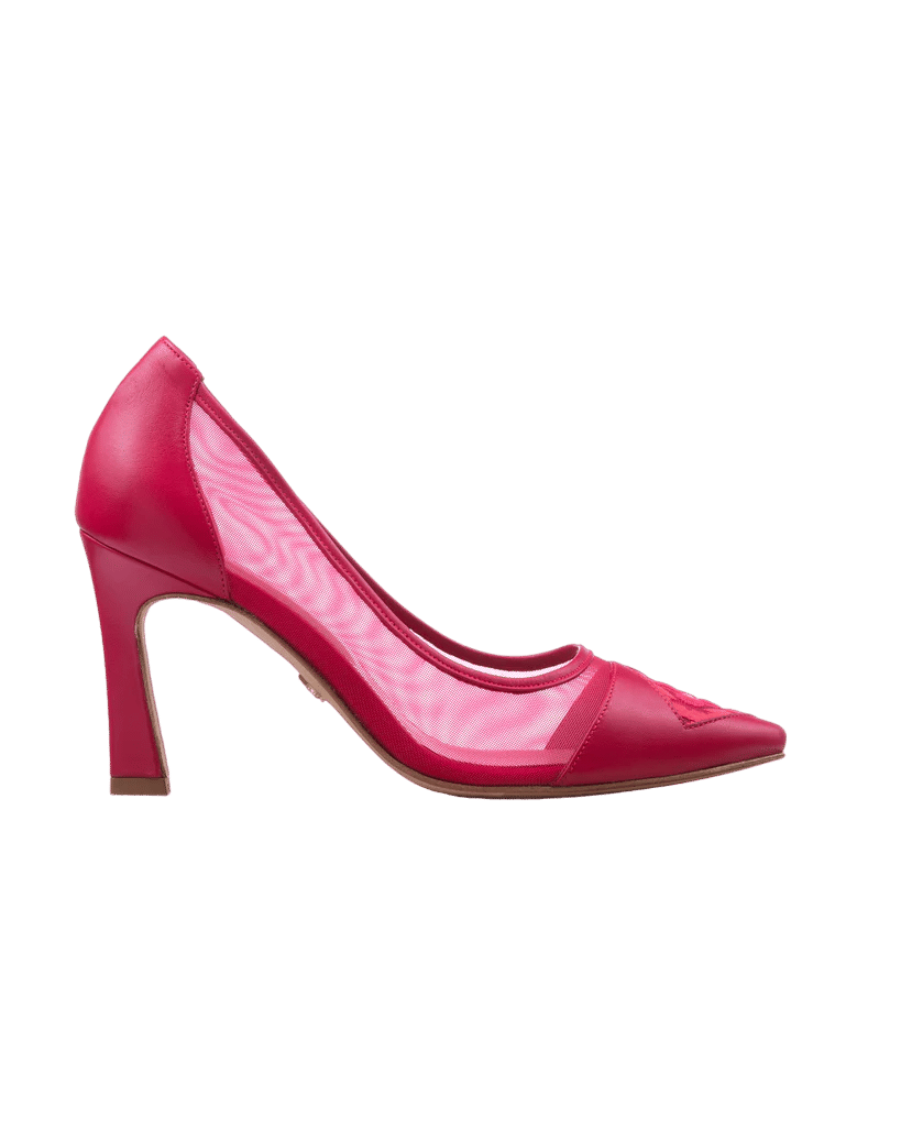 Fiorellini Pump Mesh 85 Deep Pink in Pink made by ATANA