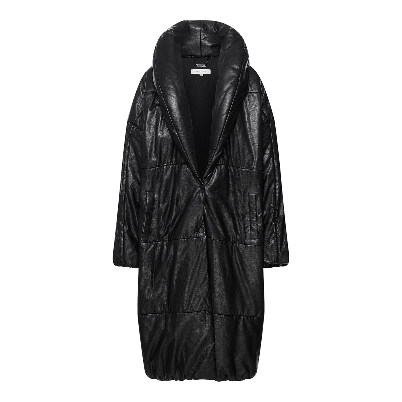 Long Leather Coat made by YAVORSKA