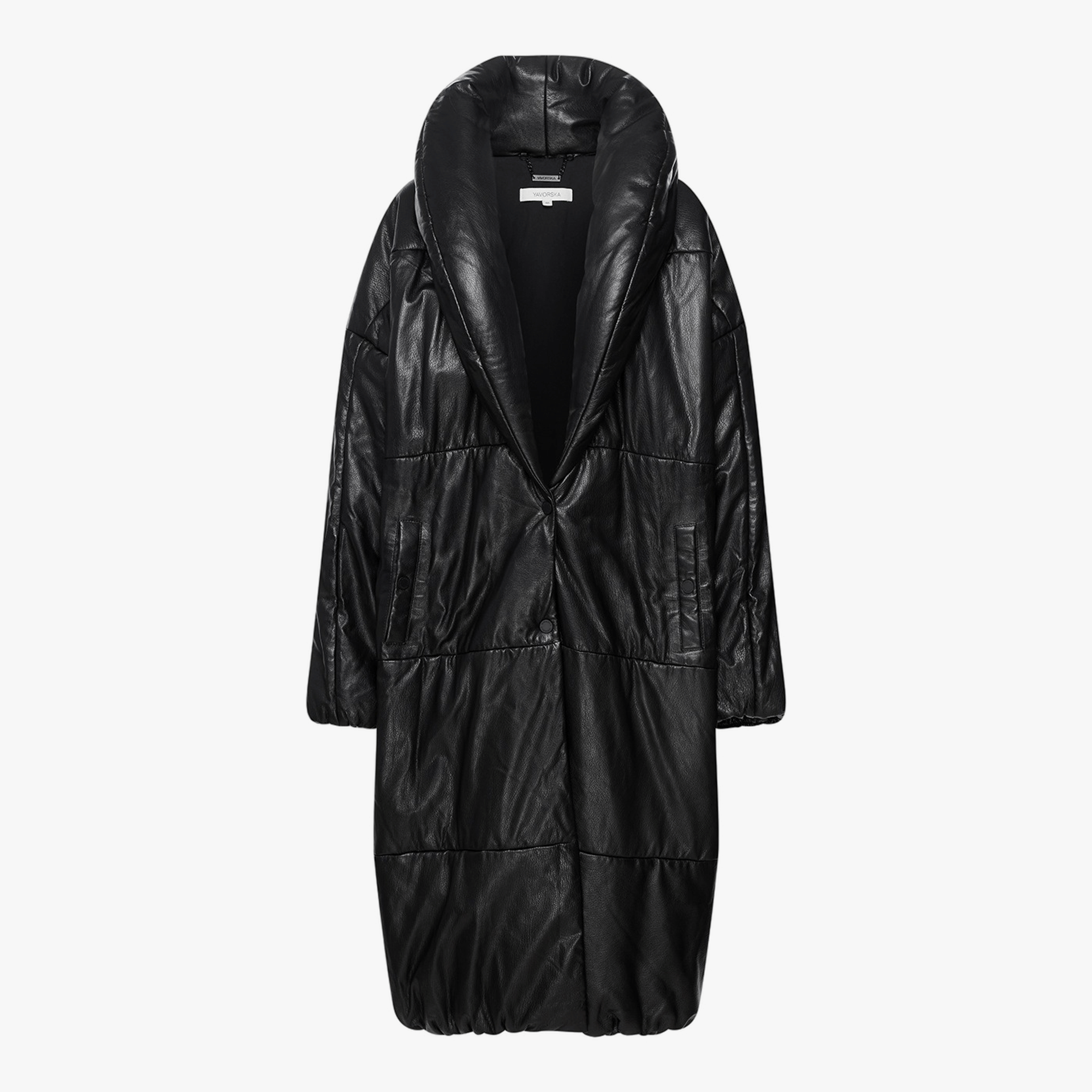 Long Leather Coat made by YAVORSKA