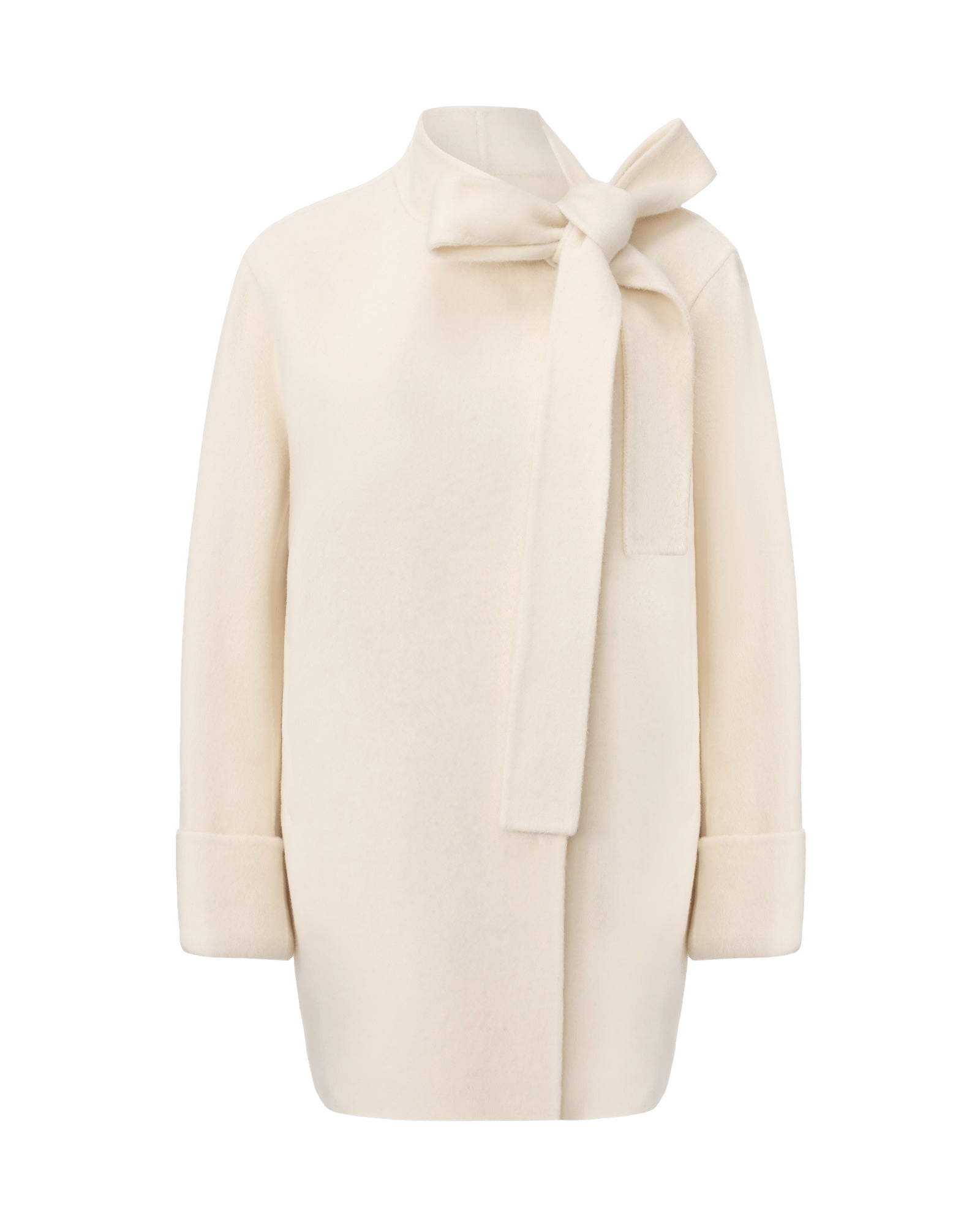 Juliette Cocoon Coat (White) made by Nana Jacqueline