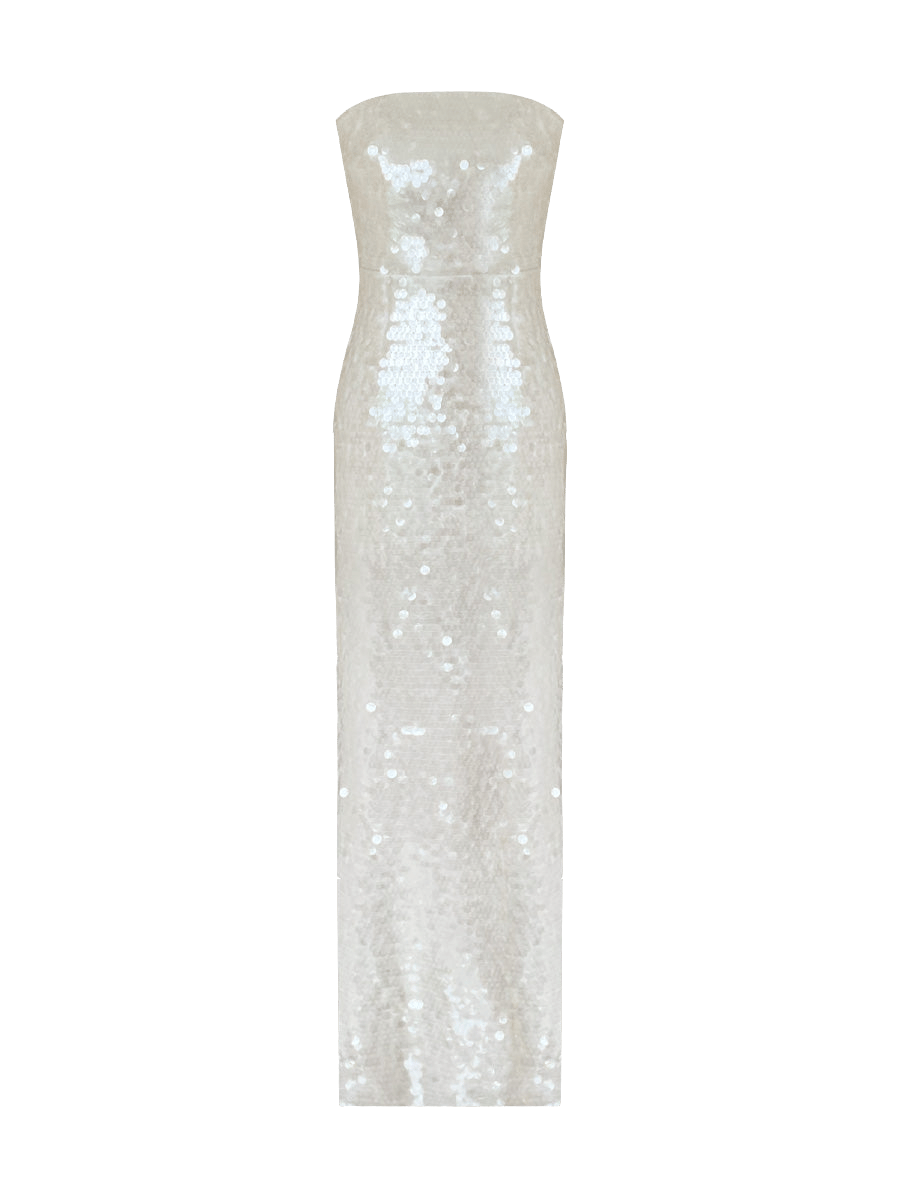 Loren Glam Dress - White made by Gigii's