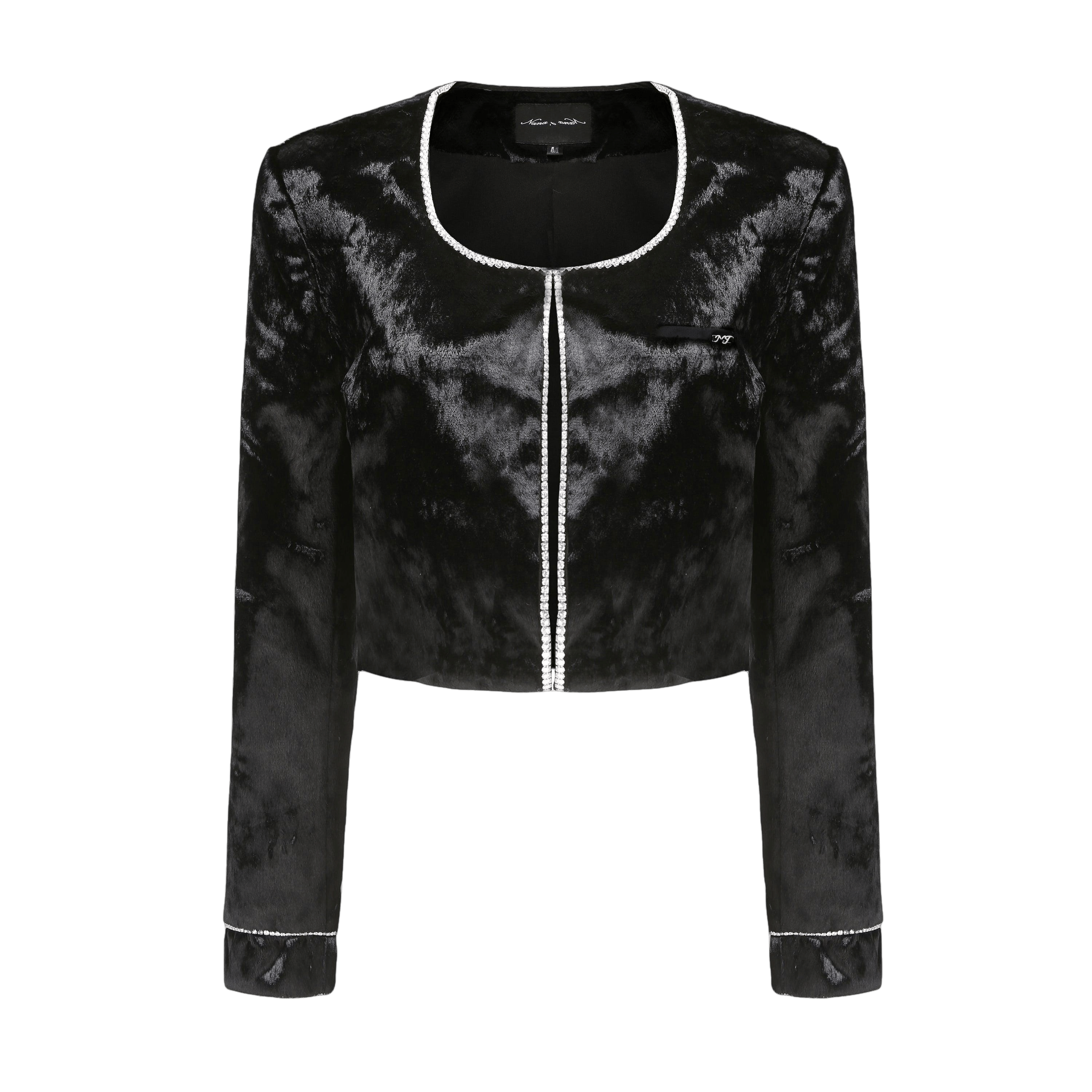 Gia Black Velvet Jacket made by Nana Jacqueline
