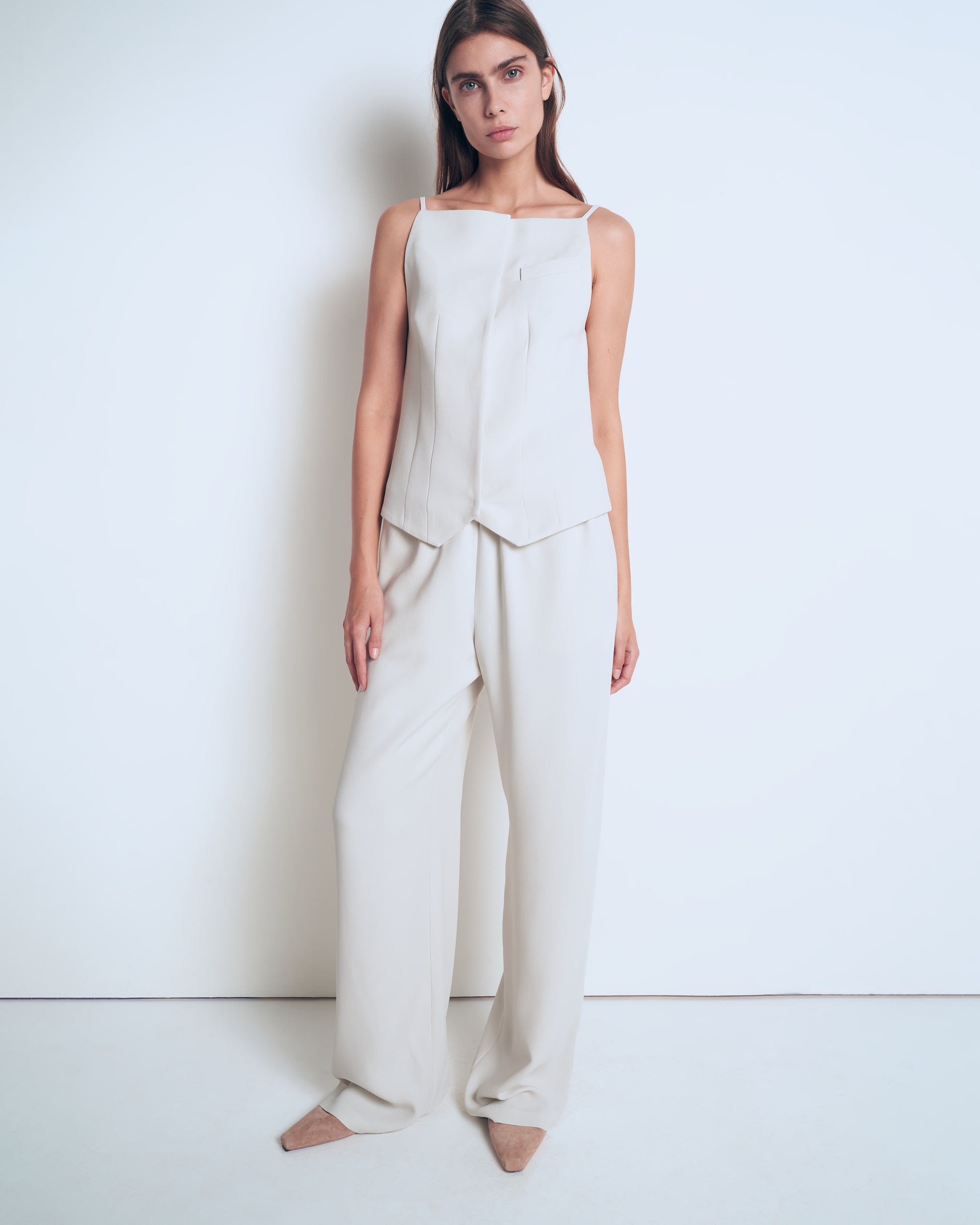 Straight fit vest made by A.M.G