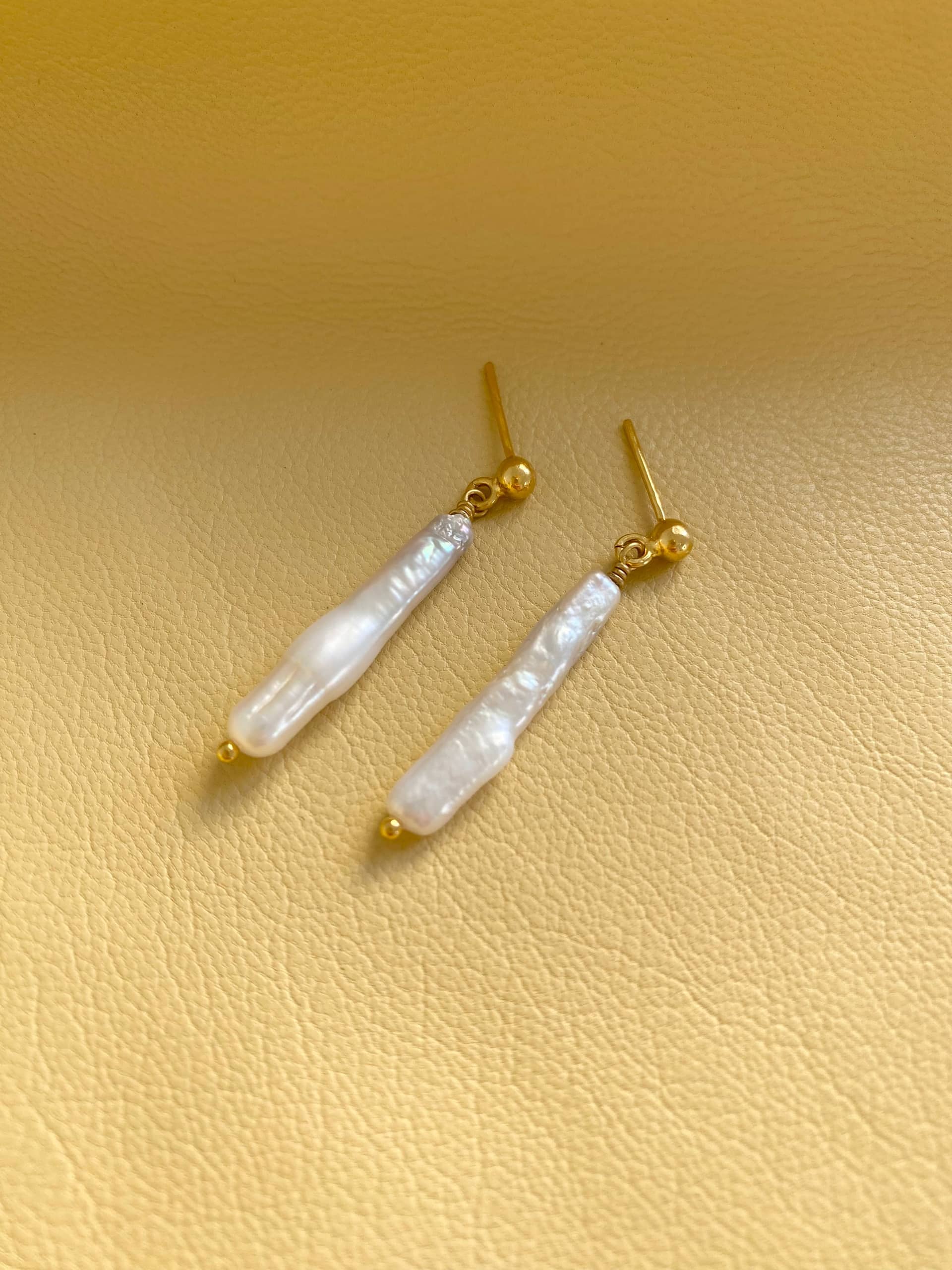 Ariel Freshwater Pearl Earrings made by Eva Remenyi