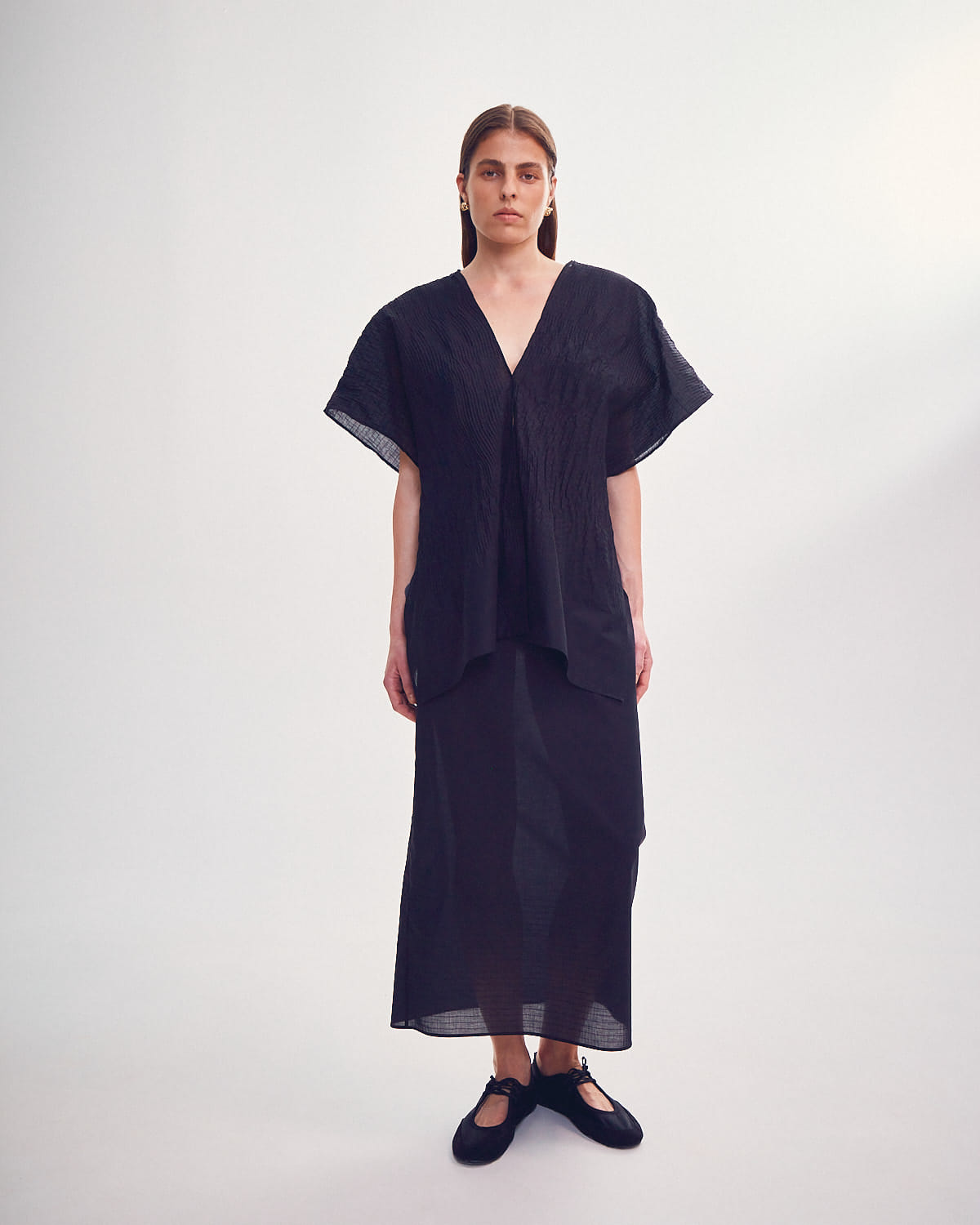 HAND SCREED TOP made by DELEGAN Clothes