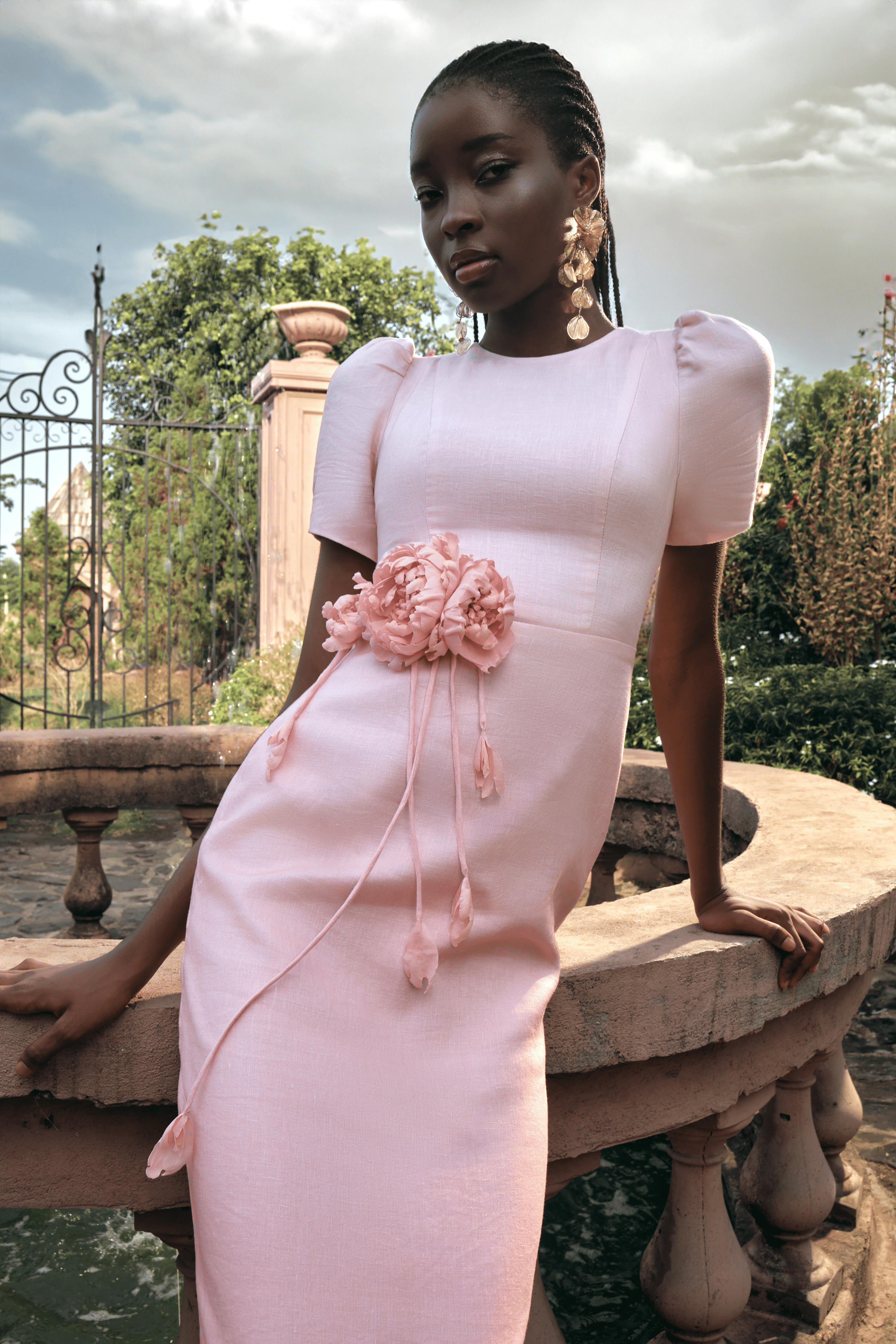 Divine Midi Dress made by JUSTIN TONG