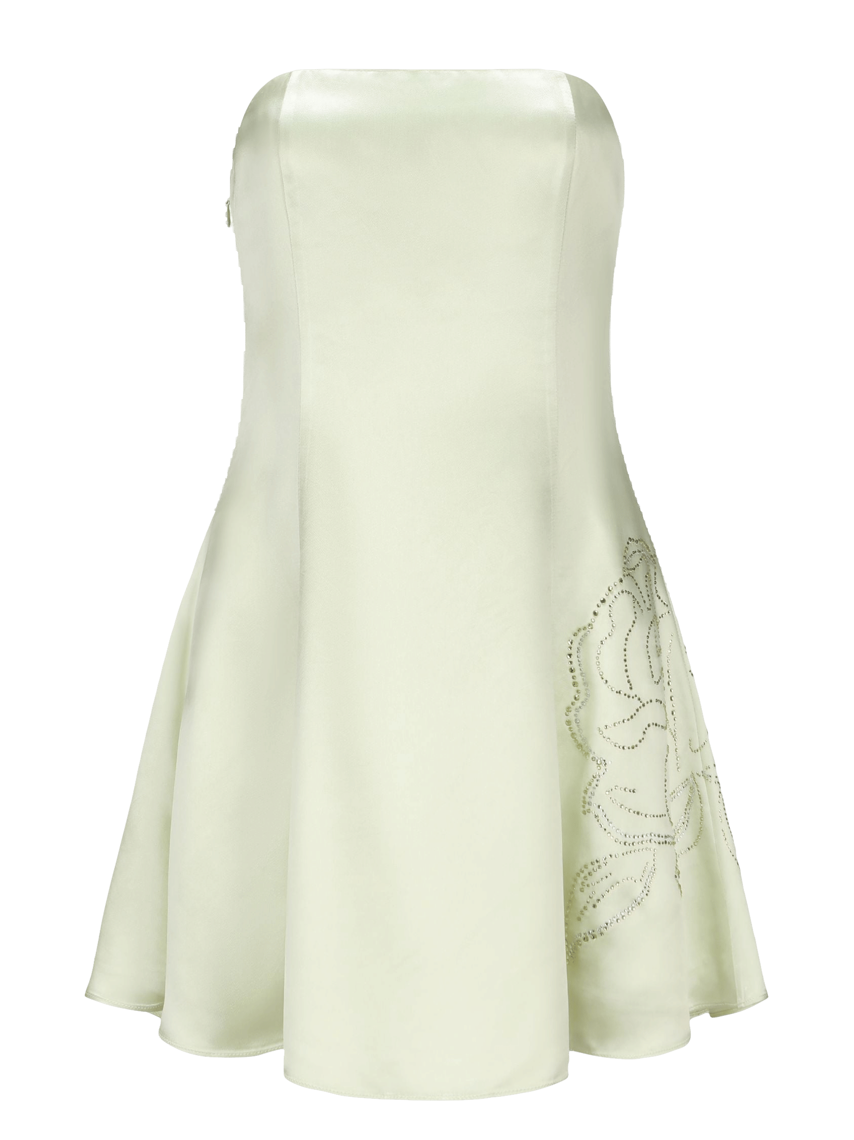 Victoria Rose Dress (Green) (Final Sale) in White made by Nana Jacqueline