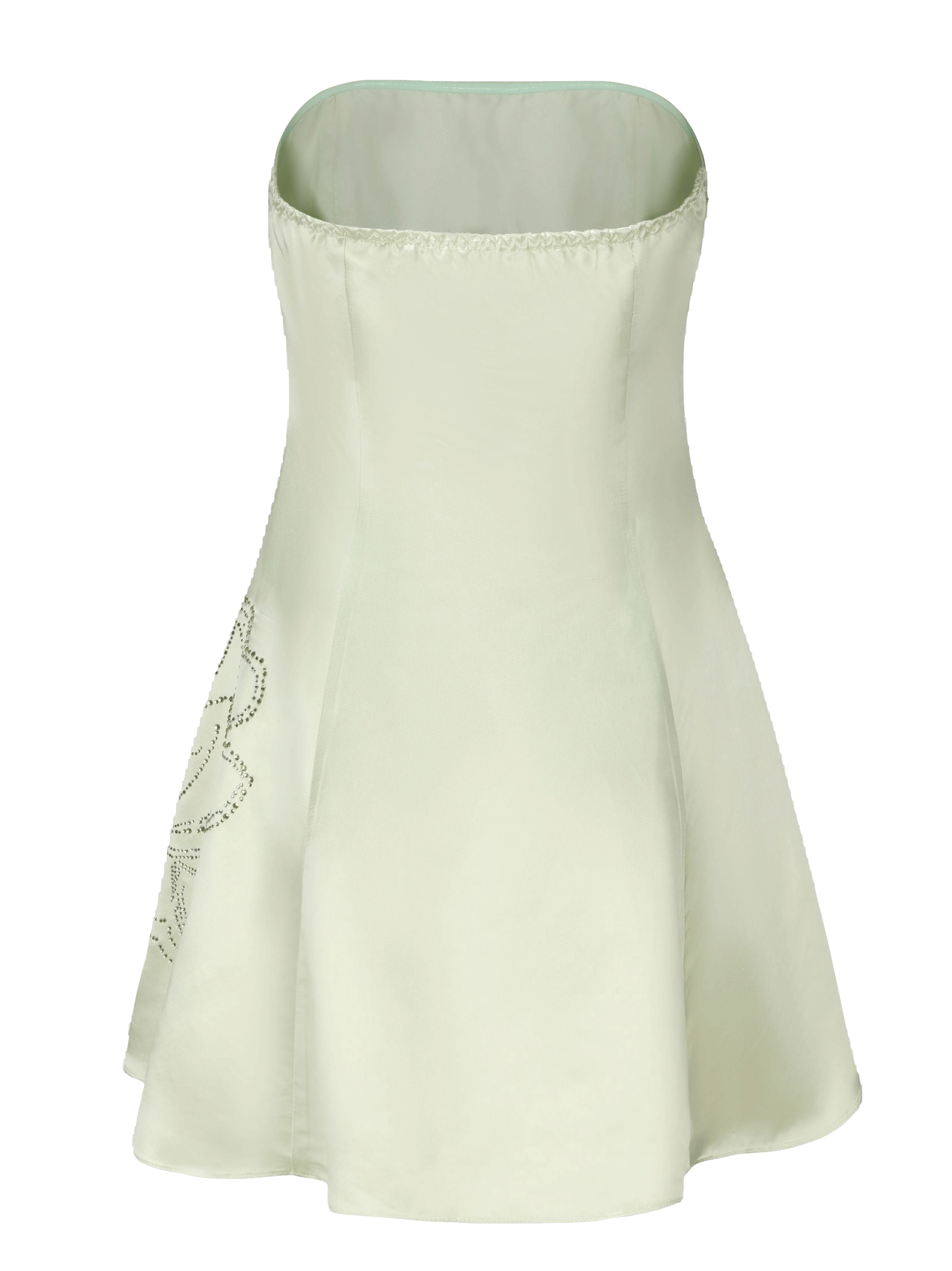 Victoria Rose Dress (Green) (Final Sale) in White made by Nana Jacqueline