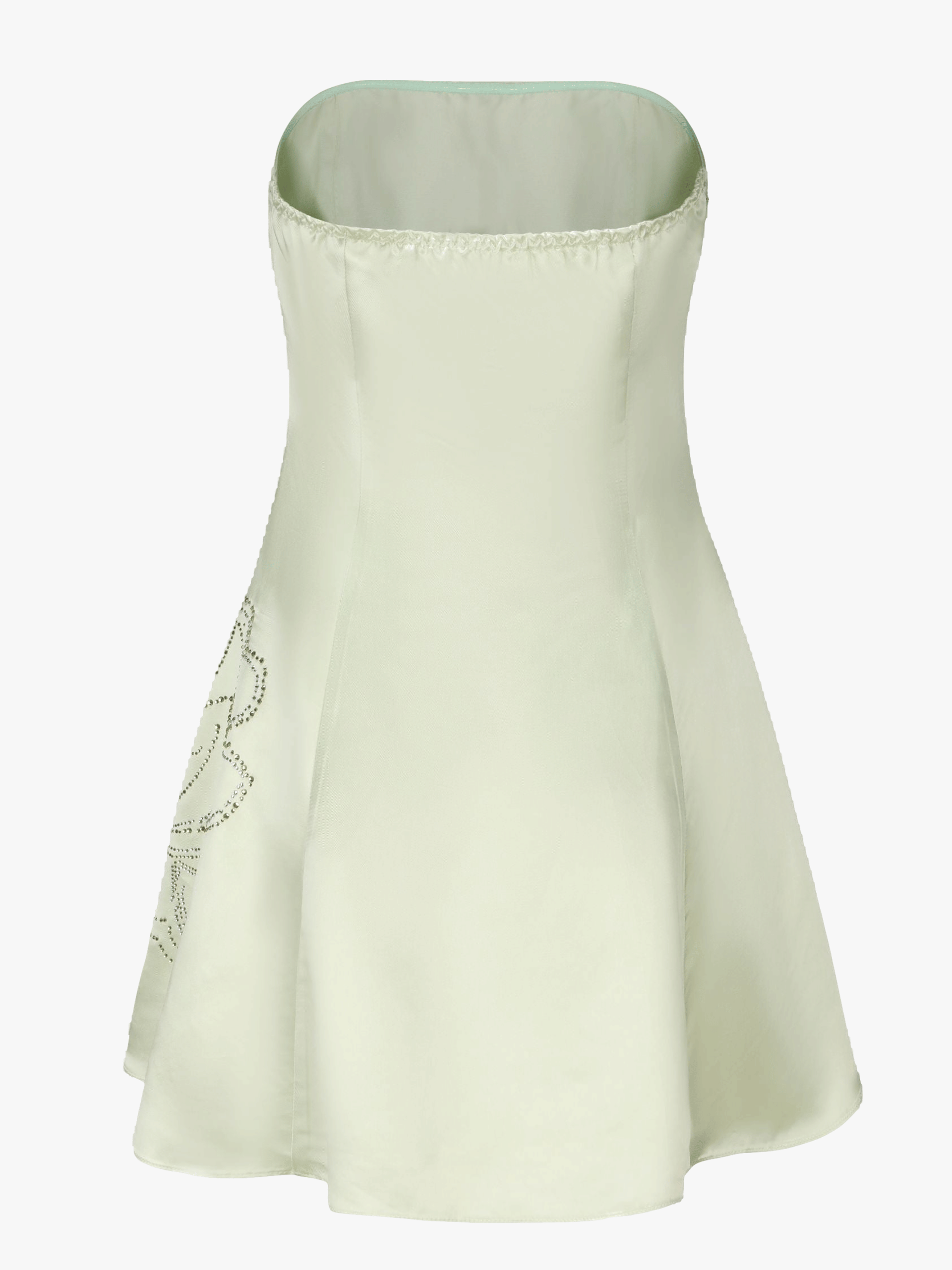 Victoria Rose Dress (Green) (Final Sale) in White made by Nana Jacqueline