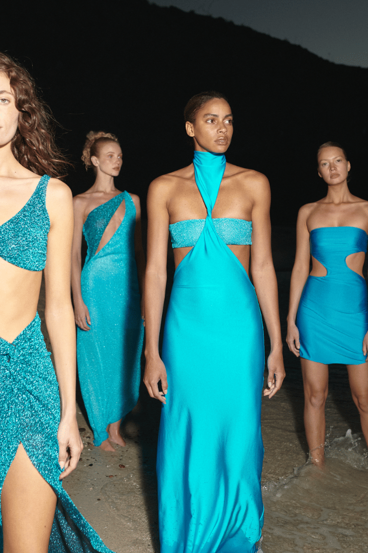 Aluna Dress in Blue made by BAOBAB