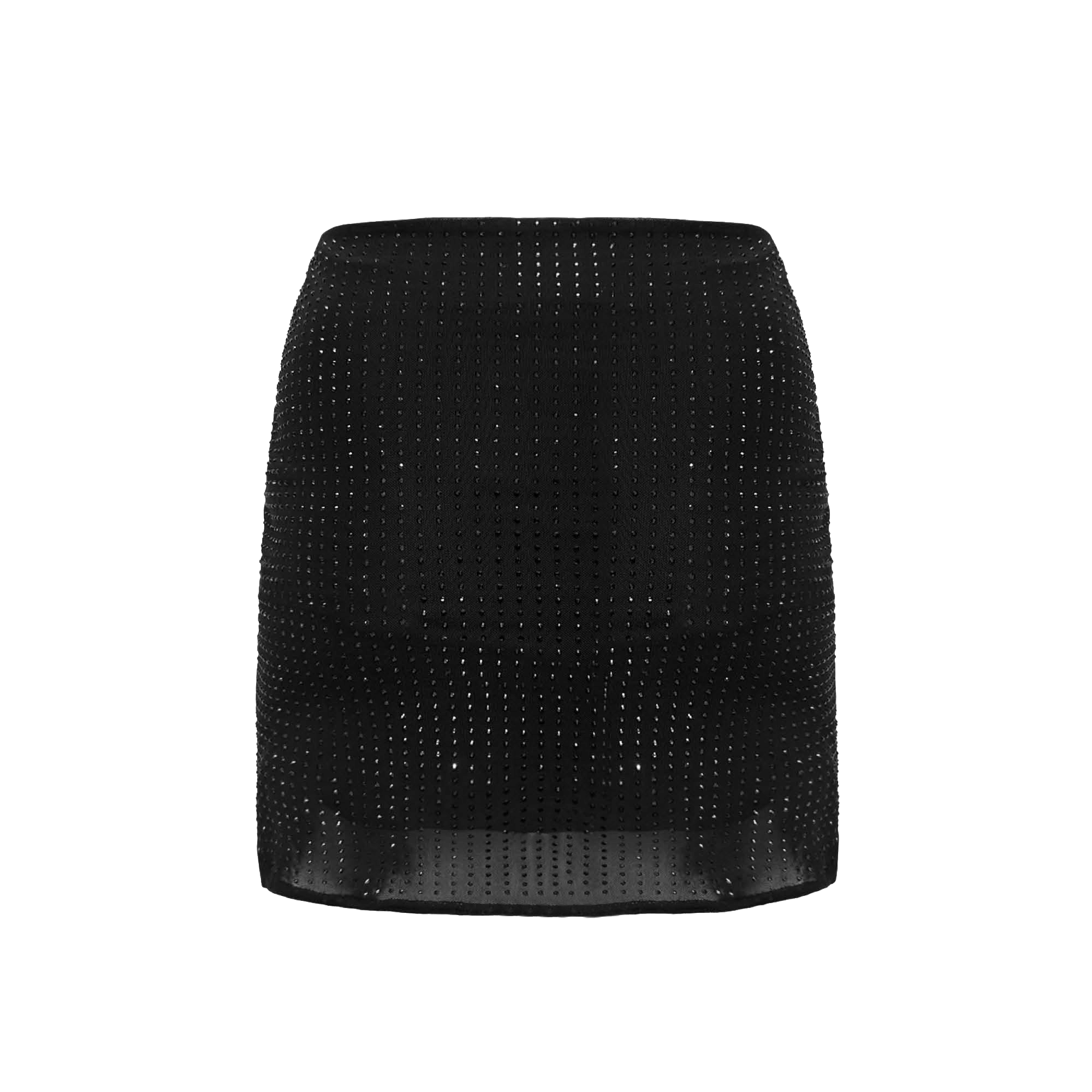MESHA Rhinestone Mini Skirt made by OW Collection