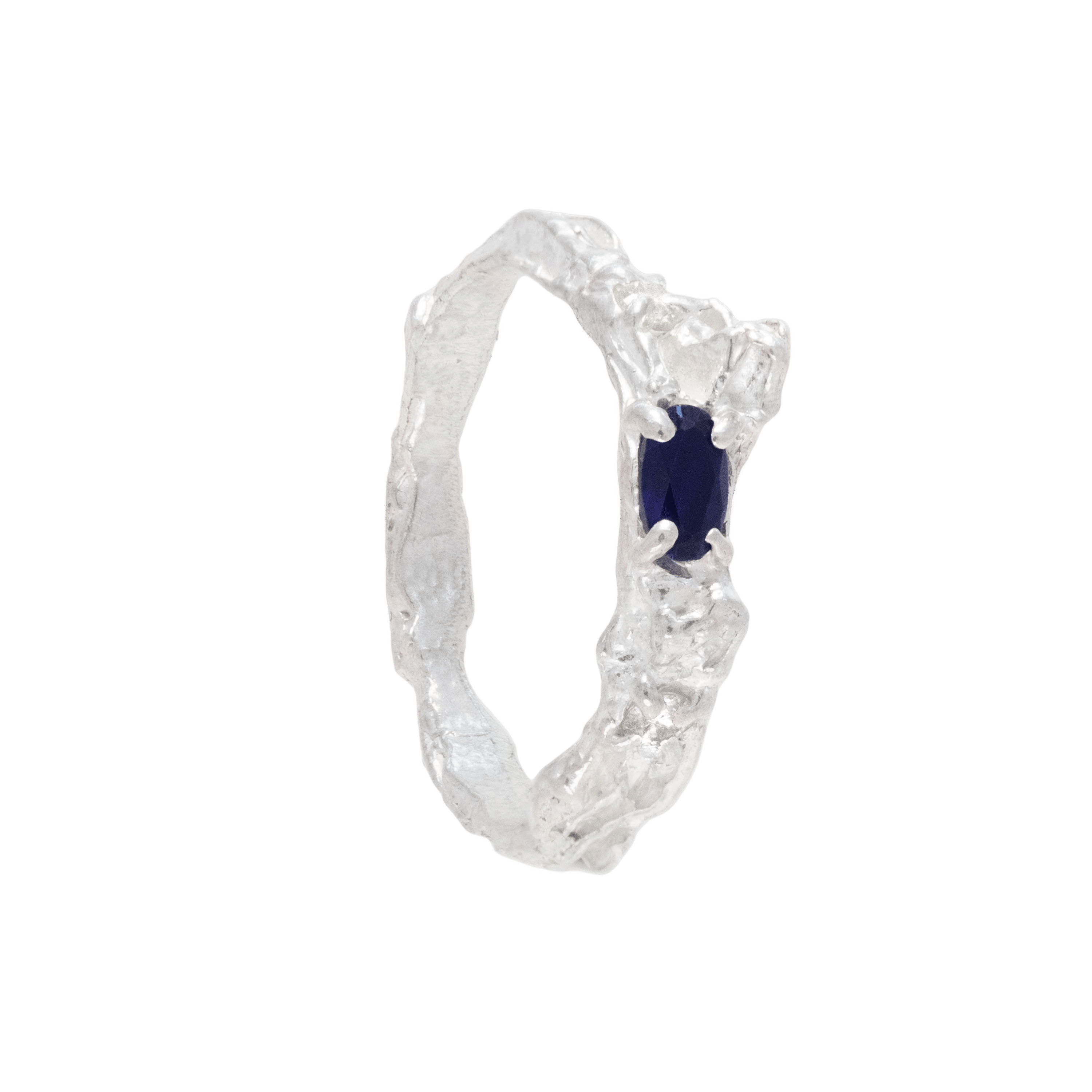 Rosea Sapphire Moissanite Argenti Ring made by Loveness Lee