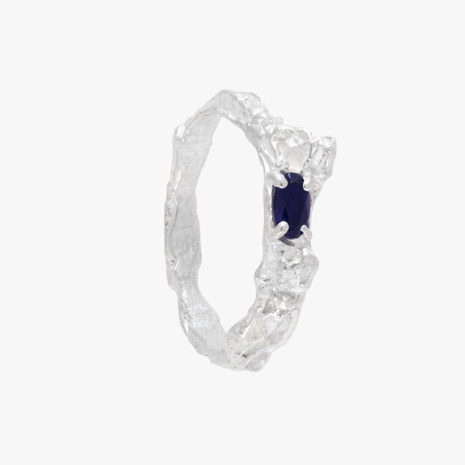 Rosea Sapphire Moissanite Argenti Ring made by Loveness Lee
