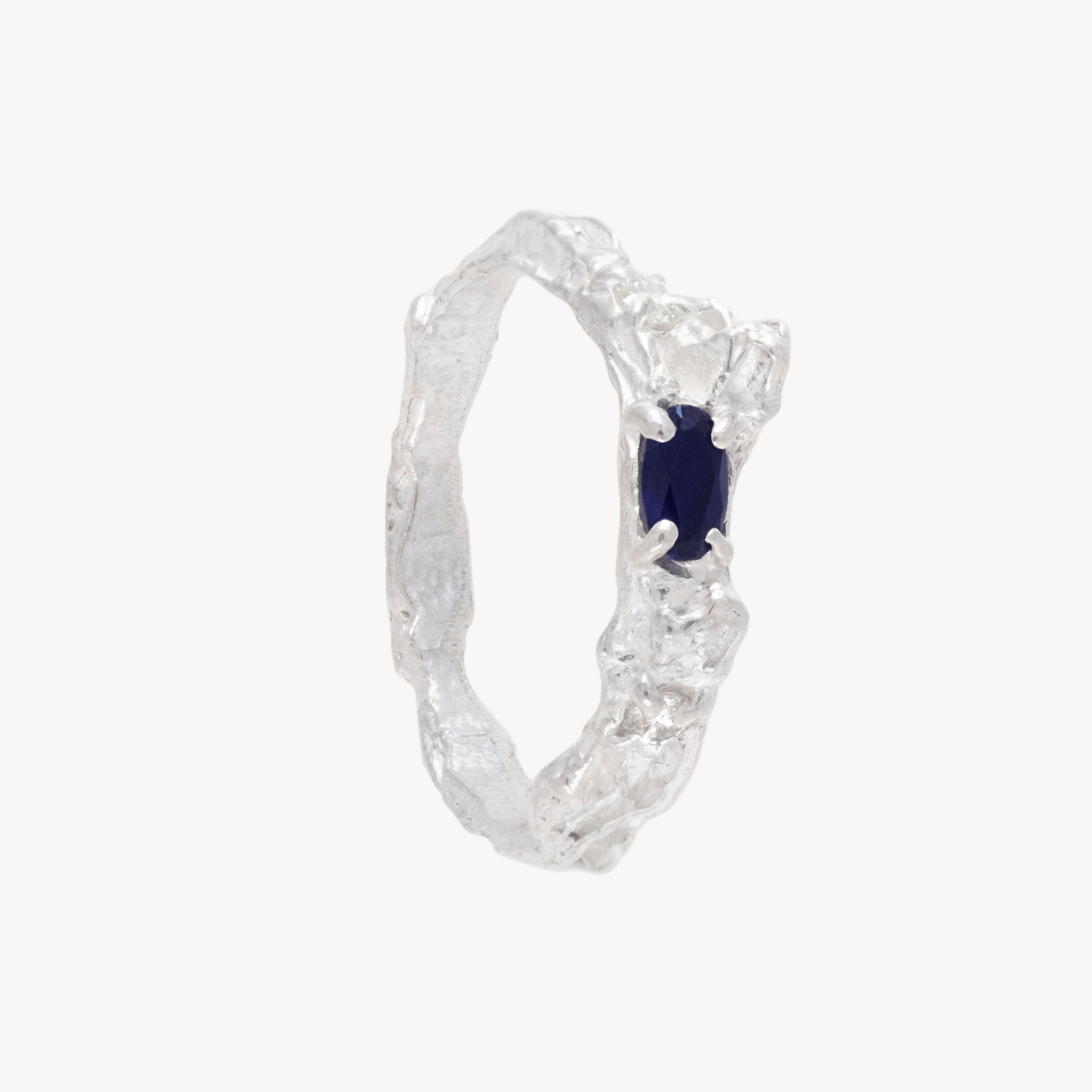 Rosea Sapphire Moissanite Argenti Ring made by Loveness Lee