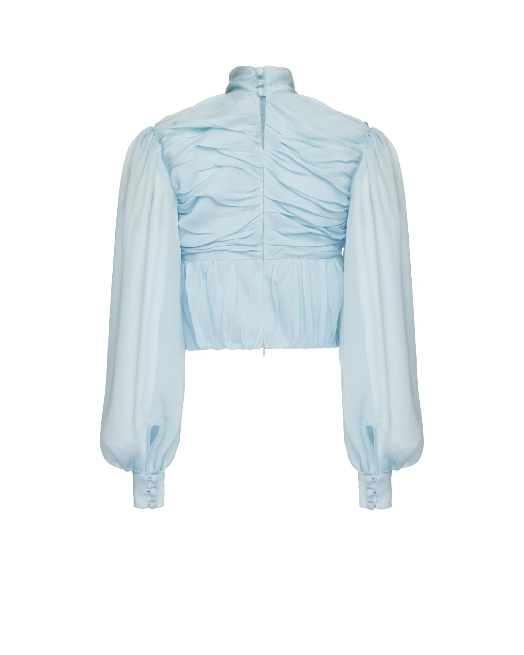 Draped Silk Blouse made by Maria Kokhia